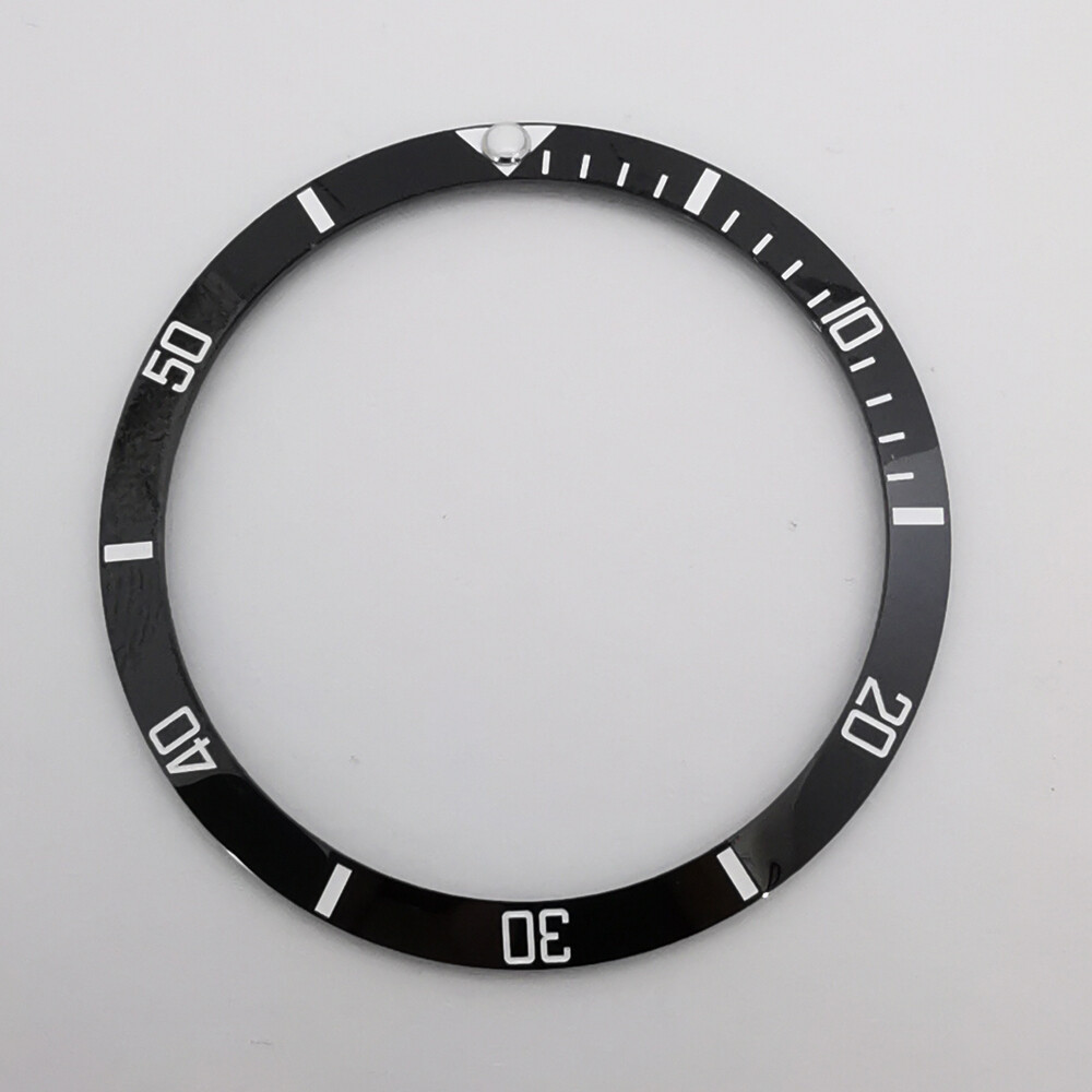 34mm ceramic watch bezel insert suitable fit corgeut 36mm automatic watch case