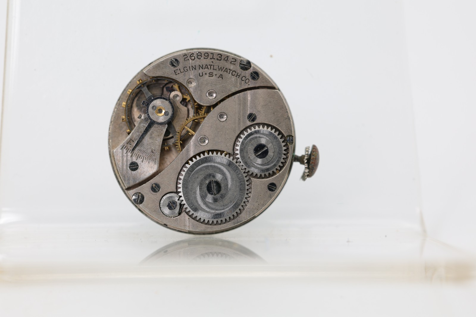 ELGIN cal. 430, 6/0s, 7j, 26891342, WRIST WATCH MOVEMENT, FOR REPAIR (NA)