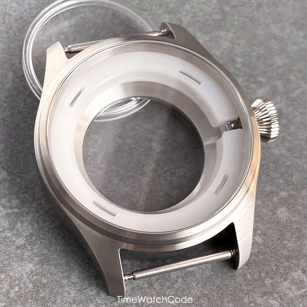 NH35 Pilot Watch Case 43mm for NH36 NH38 PT5000 ETA2824 Sapphire 200M Waterproof