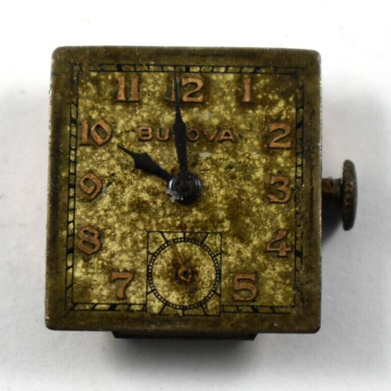 Vintage Bulova Manual Wind 17J 8AE Wrist Watch Movement lot.fg
