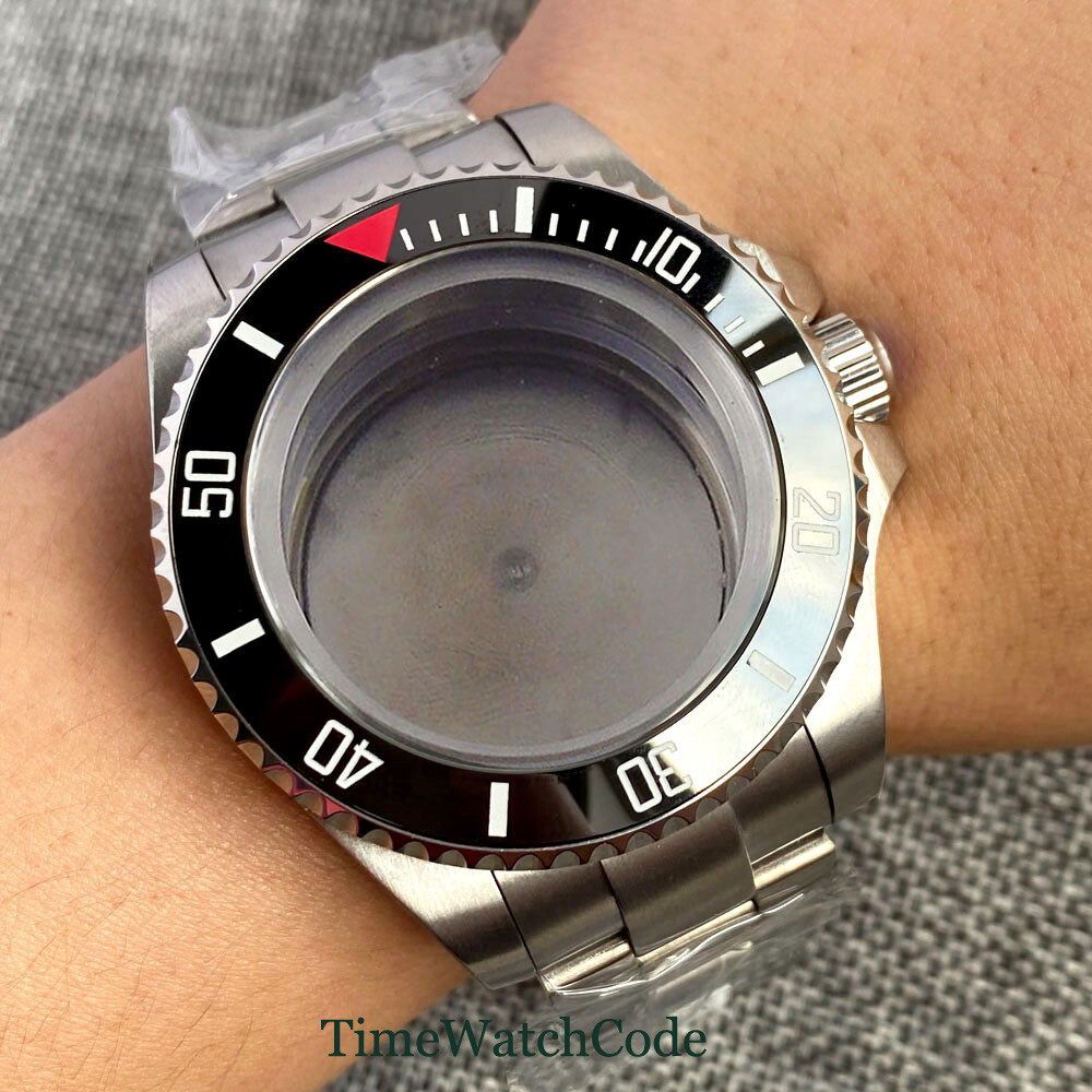43mm Mens Watch Case Fit Miyota 8215 821A NH35A ETA 2824 2836 PT5000 DG2813 316L