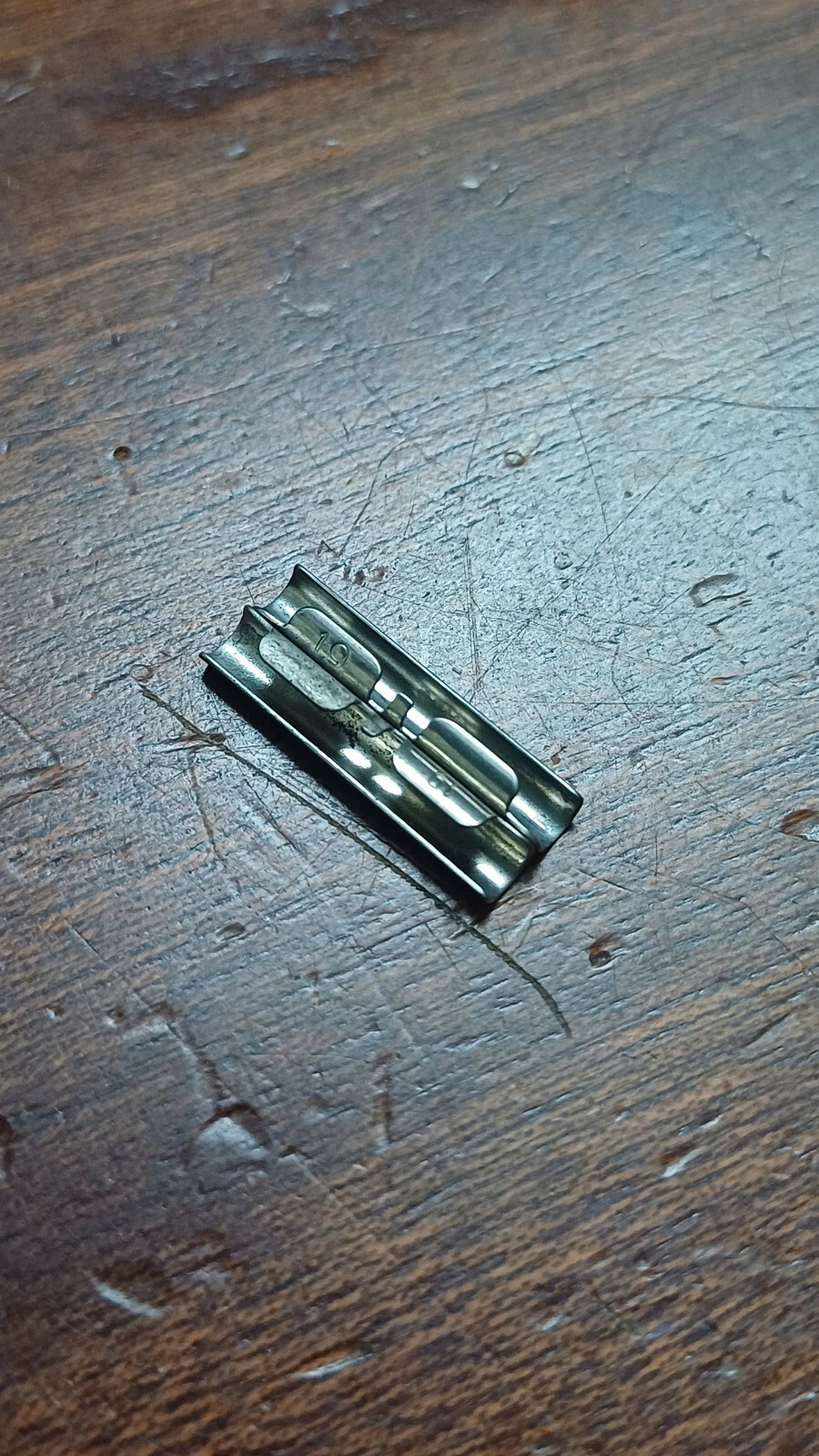 NOS 19mm steel extenders for watch bracelets