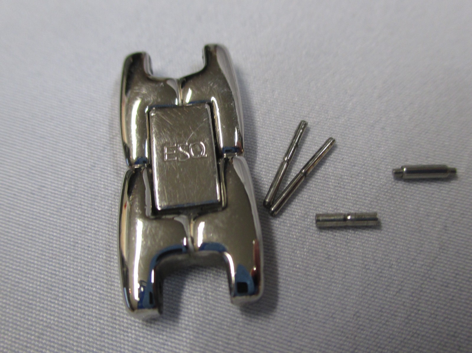 Genuine ESQ ESQUIRE MOVADO 100533A Complete Stainless Steel Clasp, Pins & Tubes