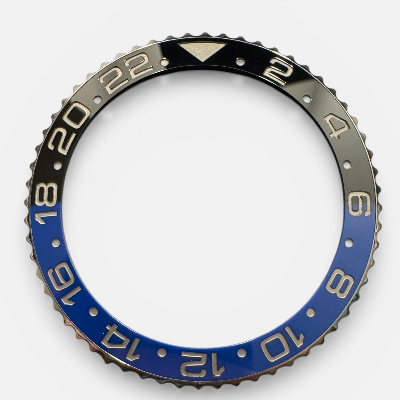 Black Blue Custom Made Watch Bezel Insert For Rolex GMT Master II Batman