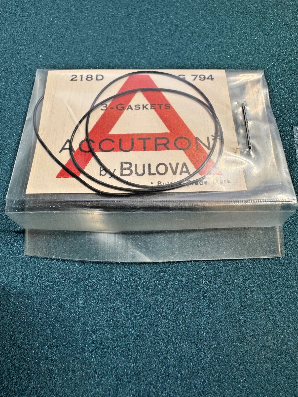 LOT x 3 Bulova Accutron 218D watch case back gasket part G794