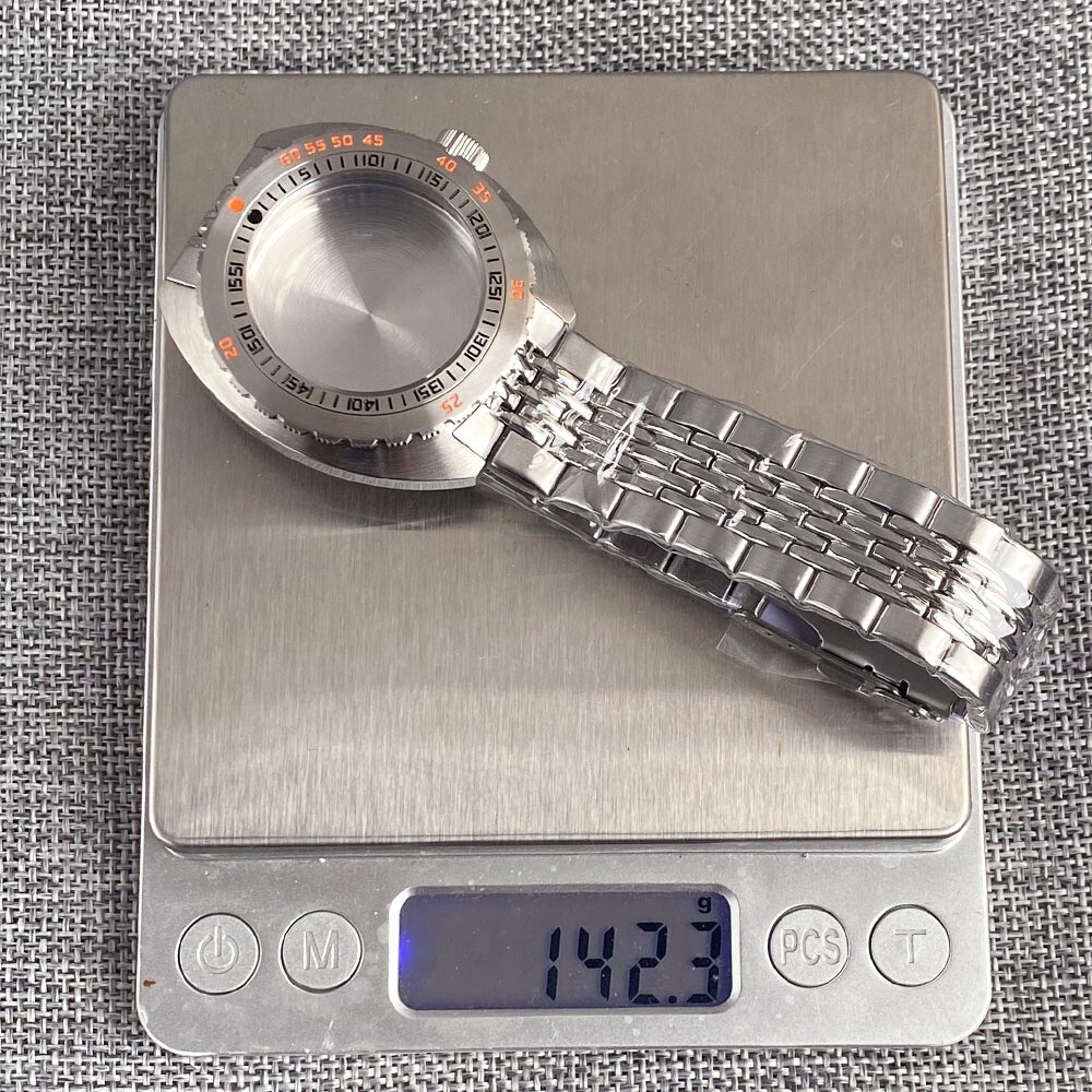 42mm Mod Steel Bezel Diver Sapphire 20ATM Watch Cases For NH35 NH36 ETA2824 Move