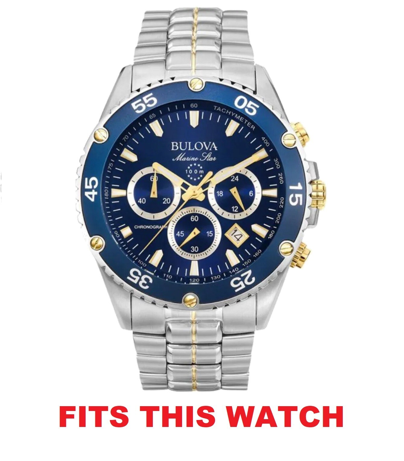 Bulova Marine Star Men’s Chronograph Watch 98H37 Replacement Crystal