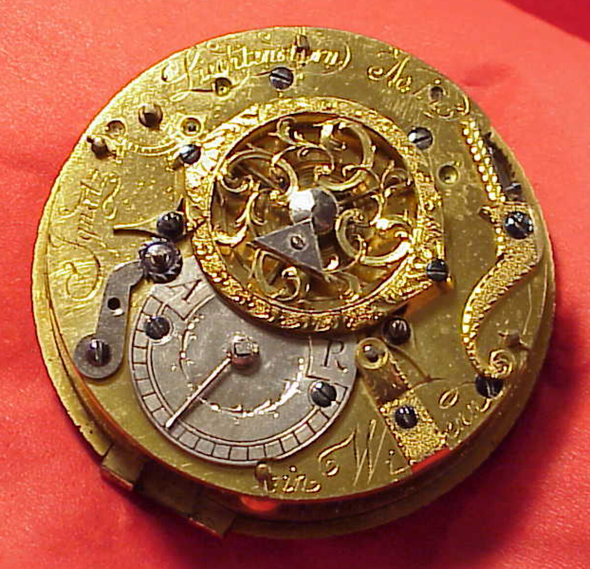 52mm IGNACE LICHTENSTERN WEIN REPEATER BELL STRIKE VERGE FUSEE POCKET WATCH MT