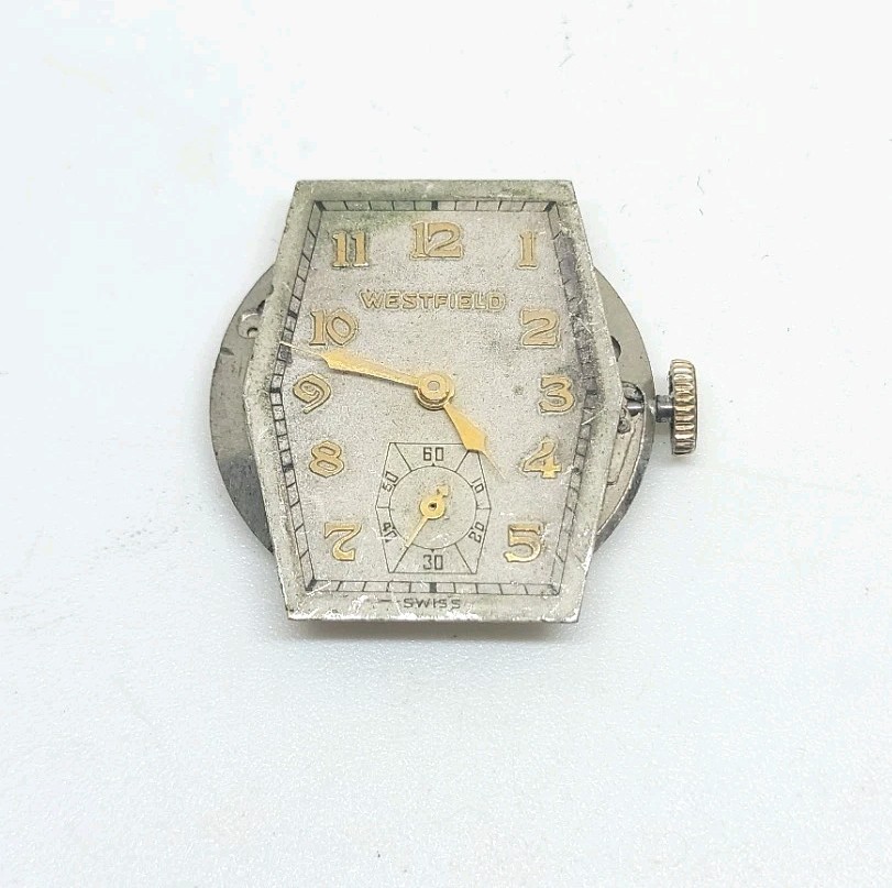Vintage Westfield 10ZC 15 Jewels Mechanical Wrist Watch Movement Runs