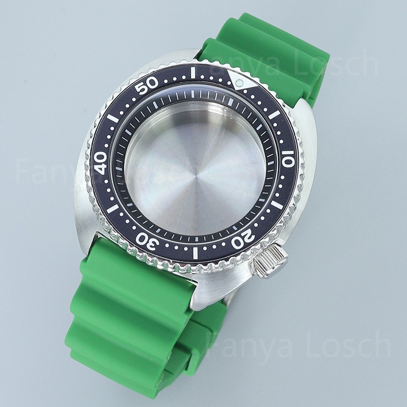 45mm Watch Case Strap Modify turtle skx007/009 Mod Sapphire For Seiko NH34 35 38