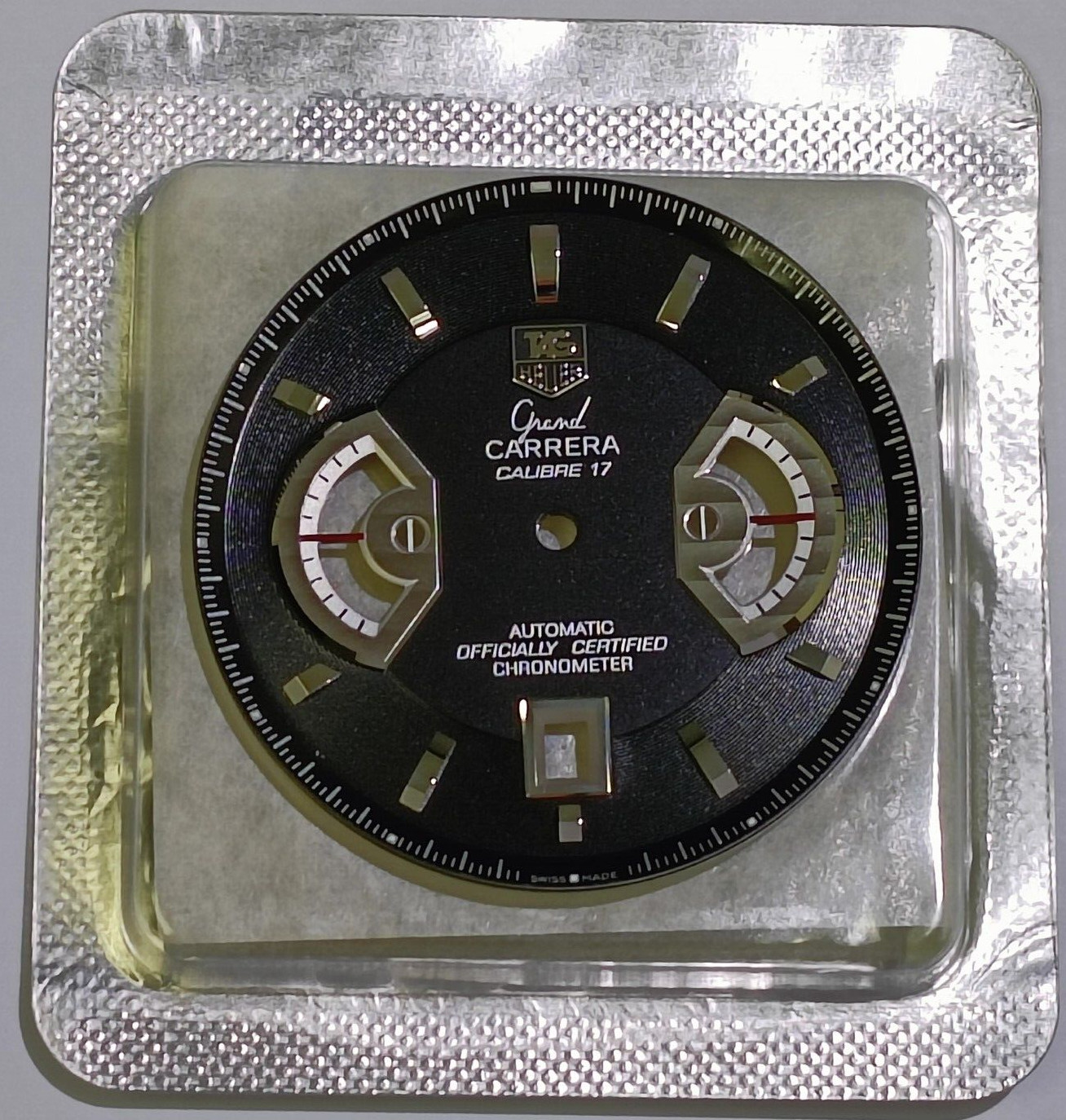 TAG HEUER GRAND CARRERA CHRONOGRAPH WATCH CAV511A BLACK DIAL (NOS & ORIGINAL)
