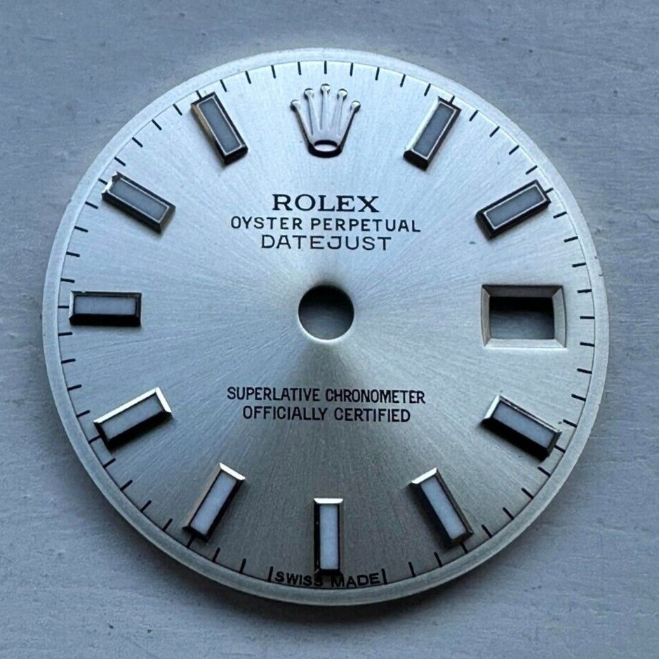 Rolex Dial Date Datejust 26mm Lady 6916 6917 Silver Sunburst 2035 2135 2235