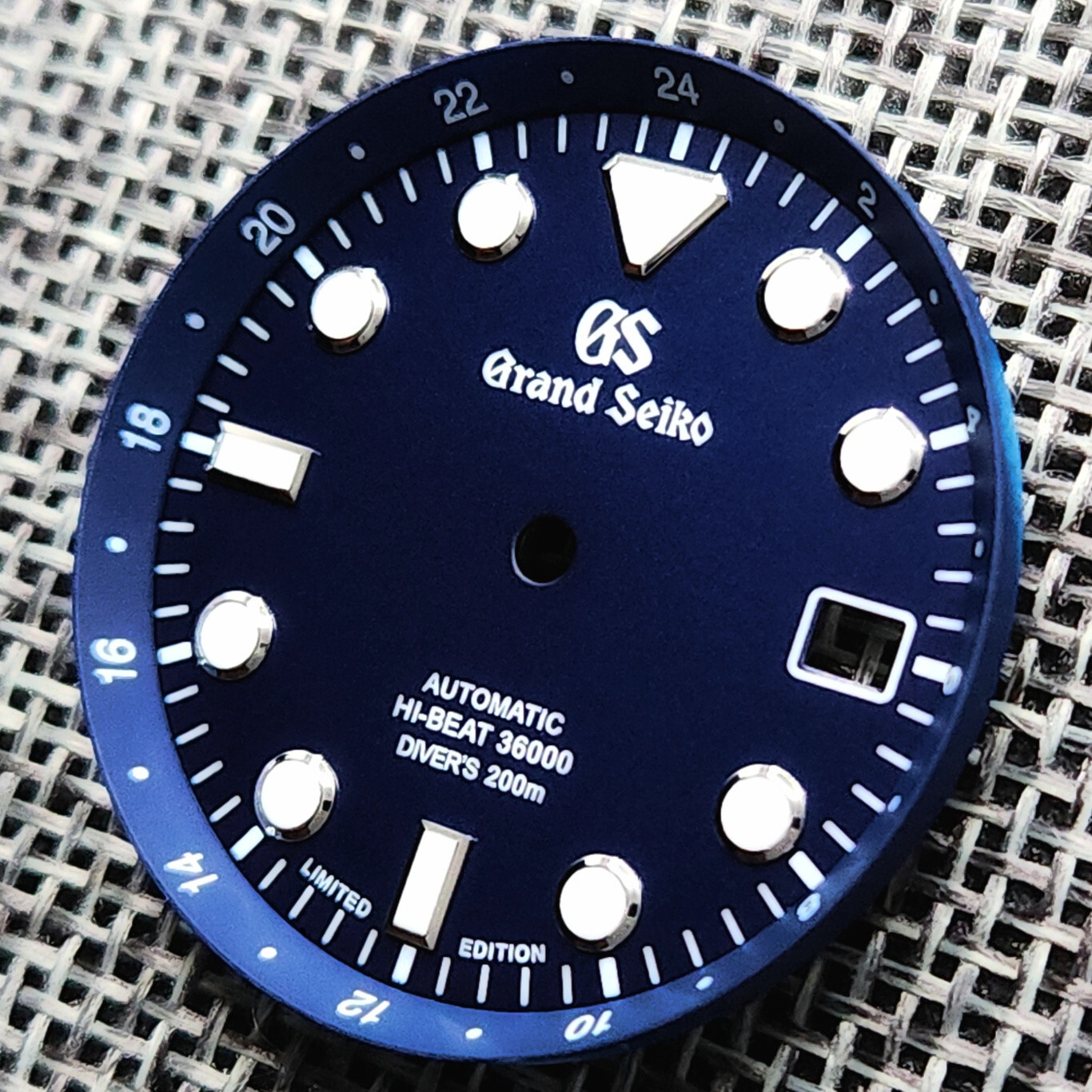 New GRAND SEIKO GS HI BEAT 36000 DIAL DIVERS BLUE NH35 4R35 7S26 SKX007 w/ Ring
