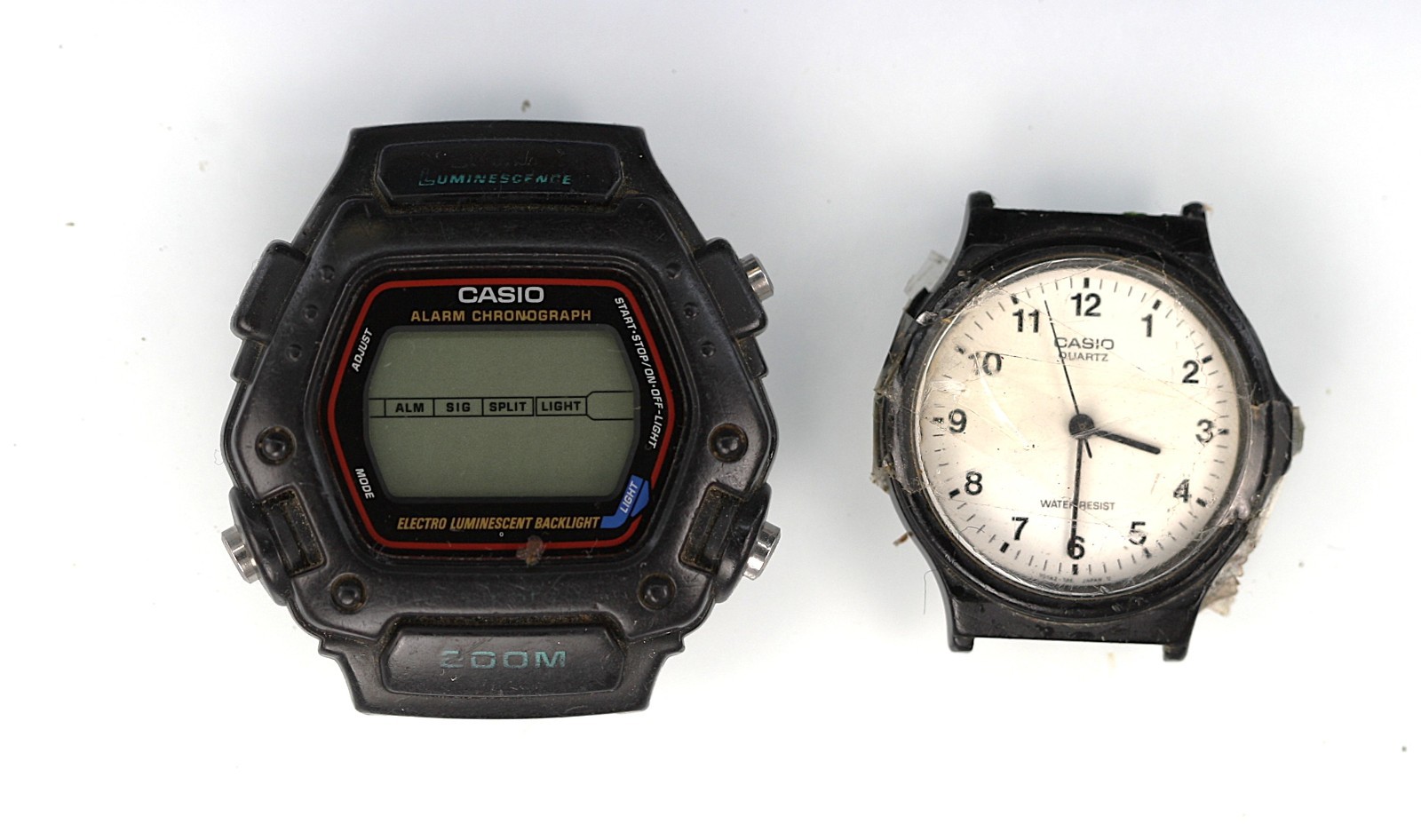 Casio Watch Men DW-290-T MQ-24 Plastic Stainless Battery 200m Quartz NON-WORKING