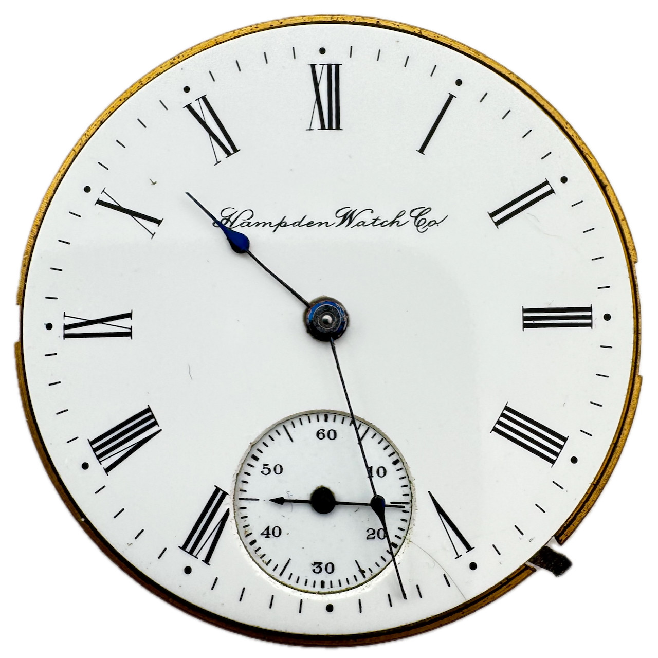 Antique 16s 1902 Hampden 7j Mechanical Hunter Pocket Watch Movement Champion H