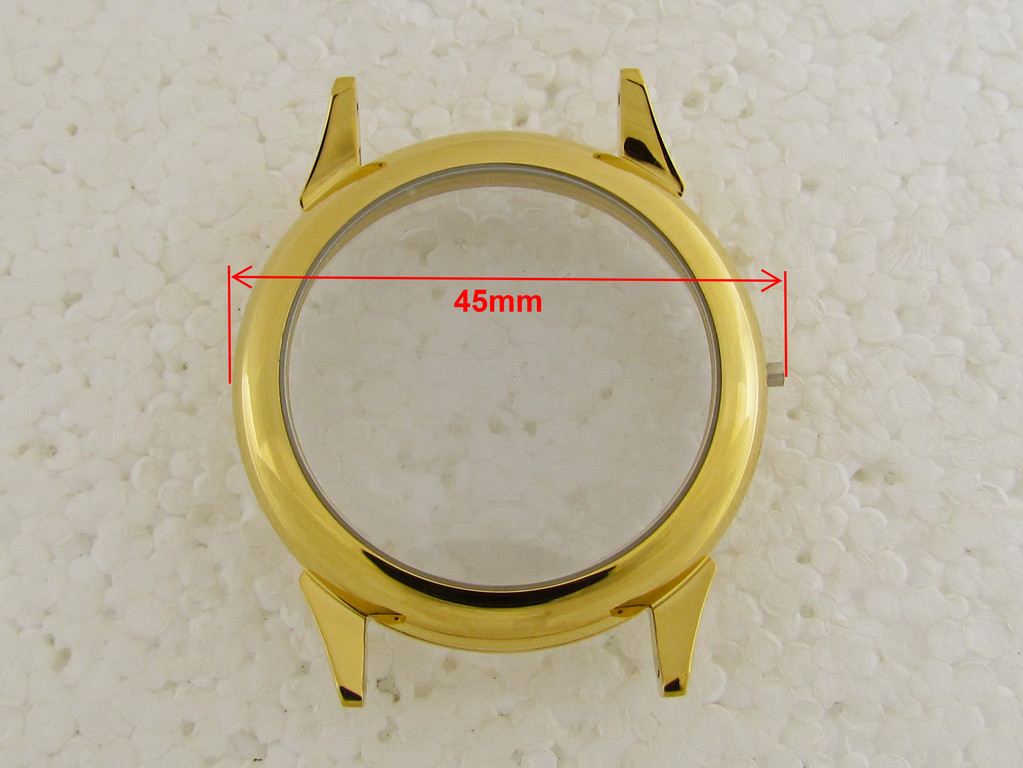 Gold Steel Case NEW!! for Movement IWC Patek Philippe Omega Rolex Chopard Zenith