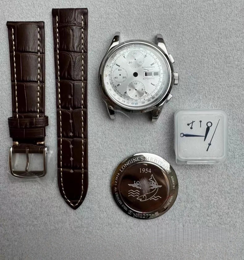 For DIY 40mm Watch Steel Case kit For ETA 7750 Movement