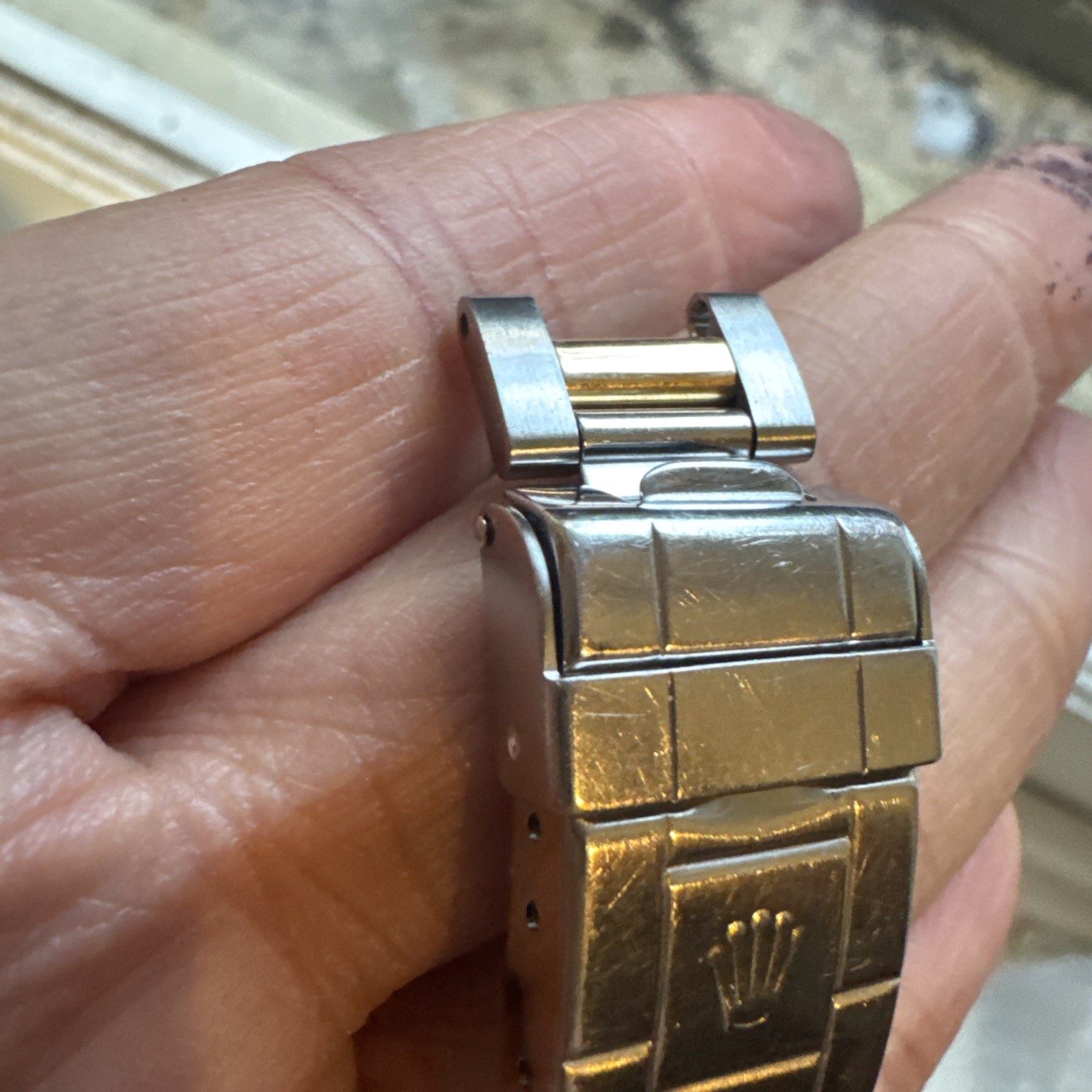 Vintage Rolex 93153-18 16613 16803 Submariner clasp U4 Circa 1988