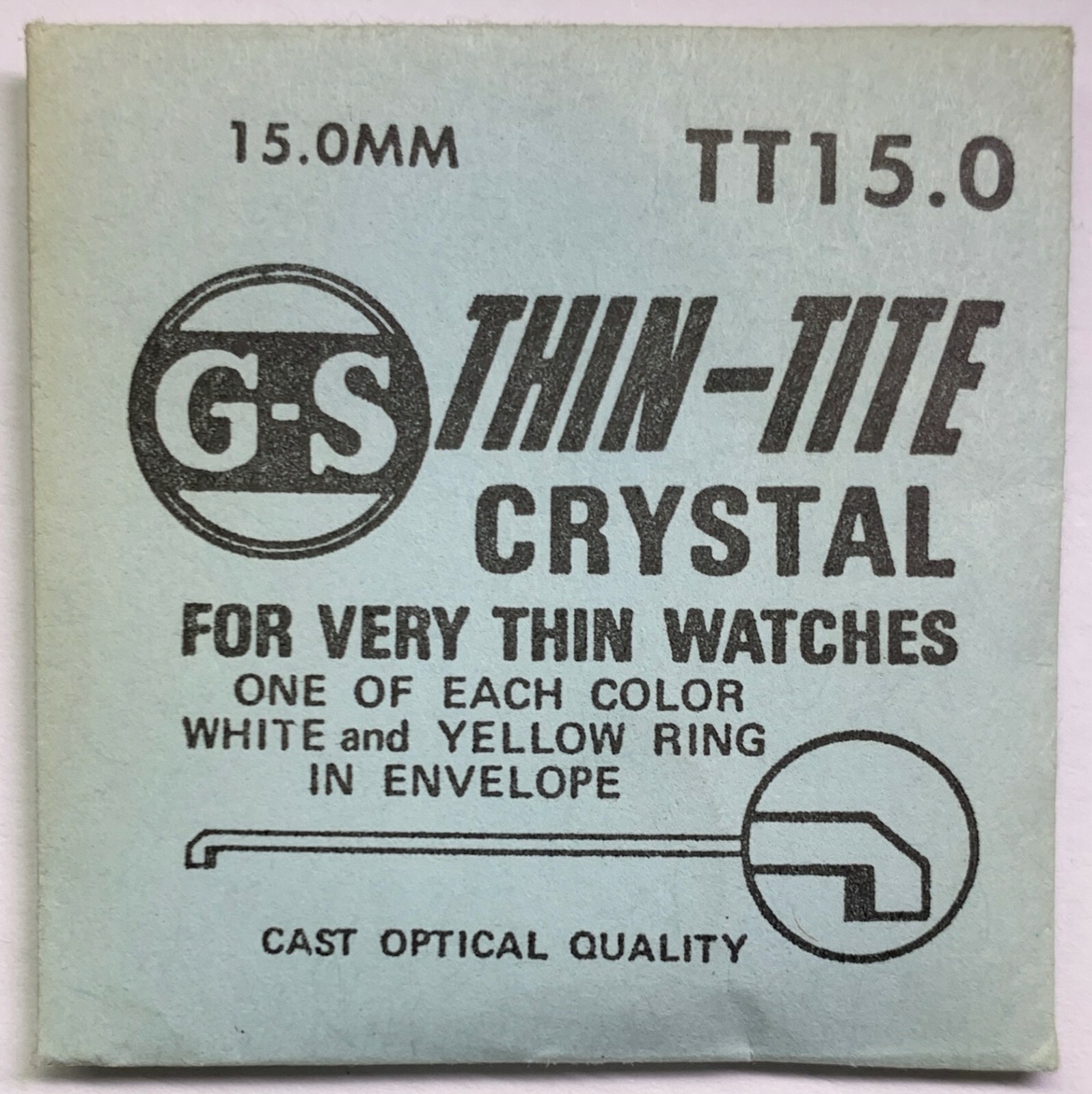 Original NOS G-S “TT” Wristwatch Crystals – Many Variations Available!