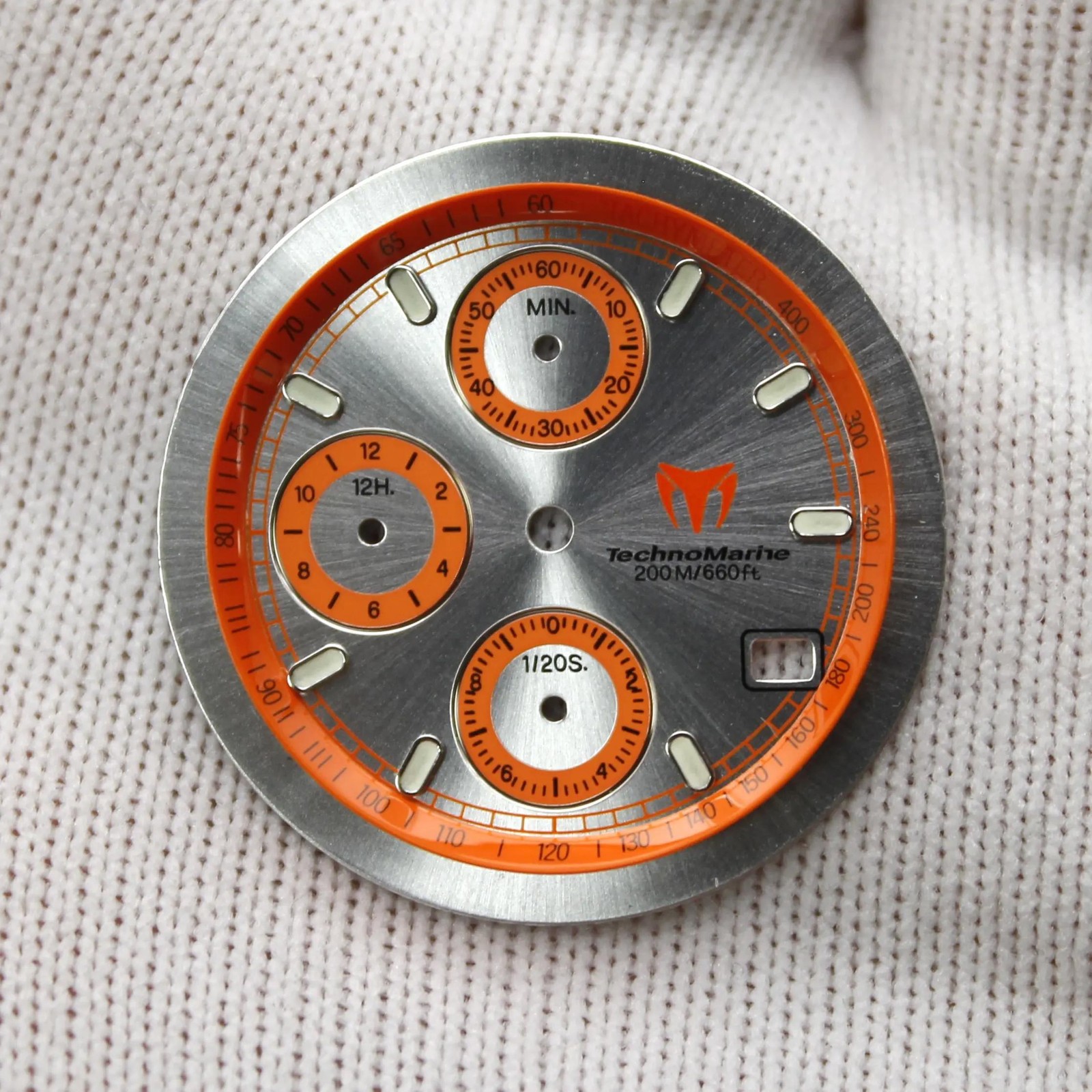Technomarine Cruise 30mm Silver & Orange Sub-Dial For 36mm Watch