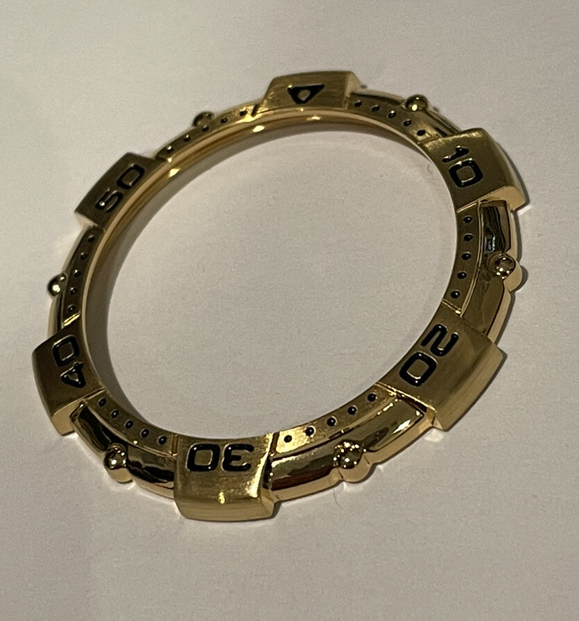 NOS Genuine Seiko Yellow Gold Color Rotating Bezel Part 8601-3651