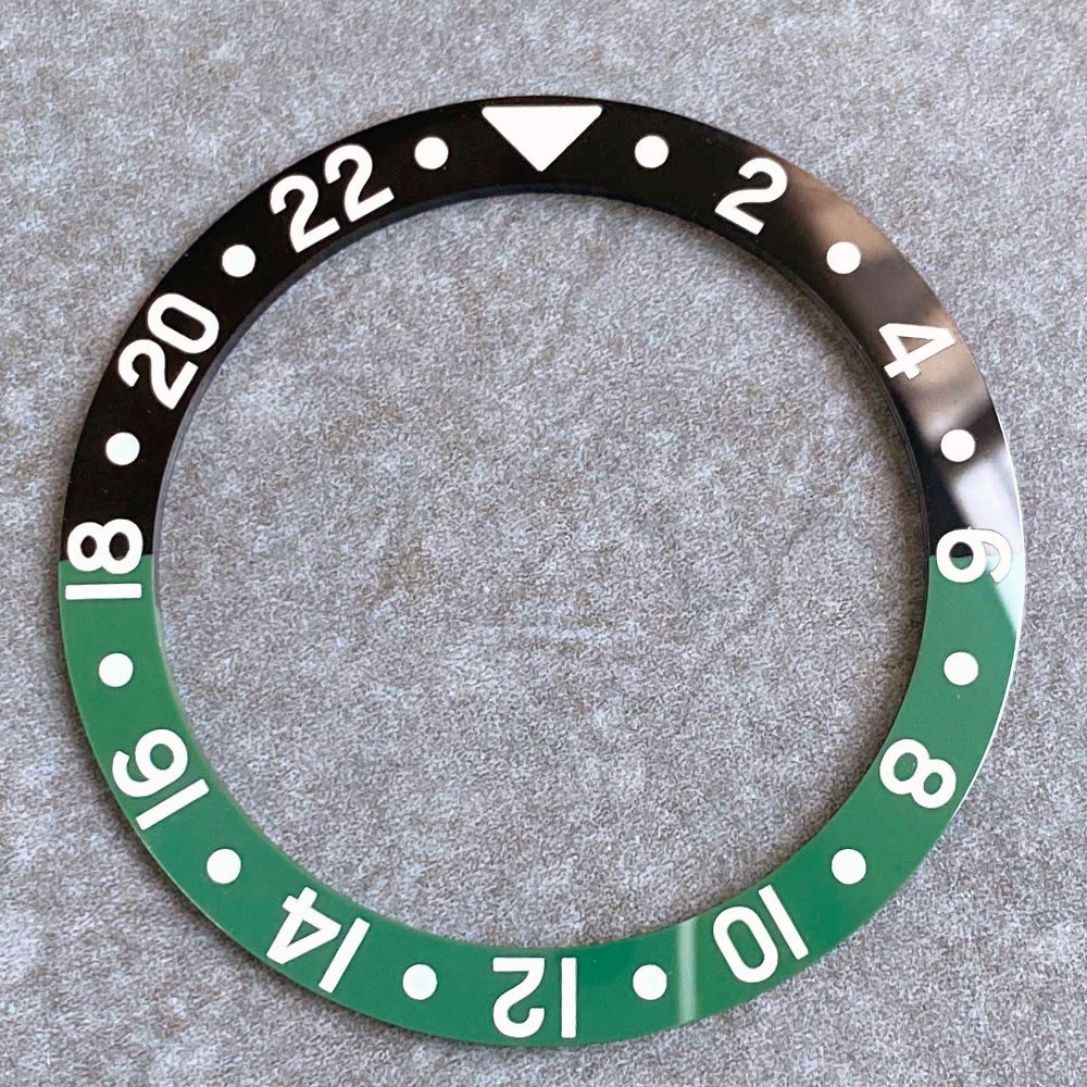 Mods 36.5mm*29.2mm sapphire/Ceramic/Aluminum Watch Bezel Insert Fit 38MM Watch