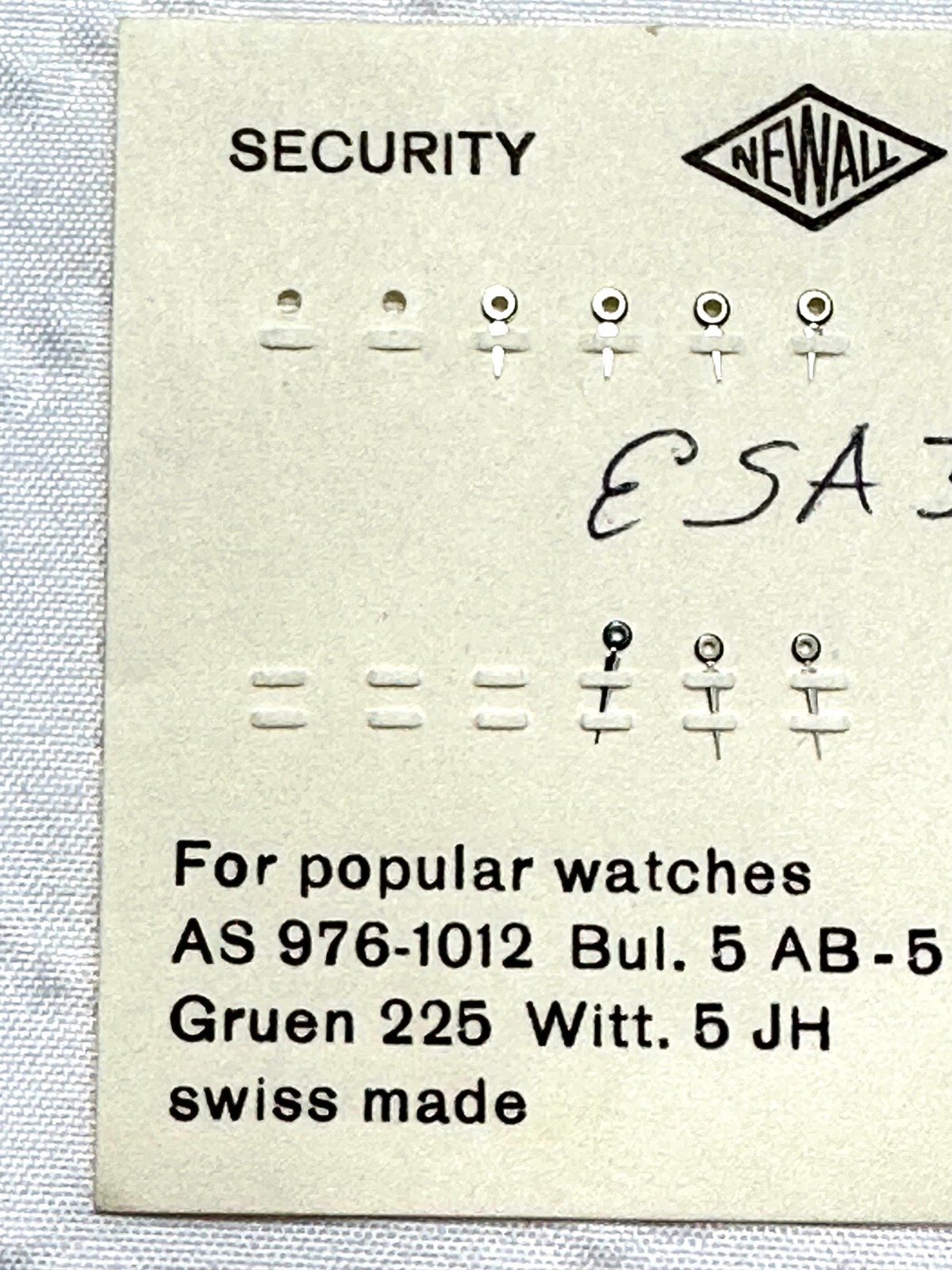 Newall No 104 Silver Lozenge Watch Hands AS976-1012 AS SHOWN 20-50
