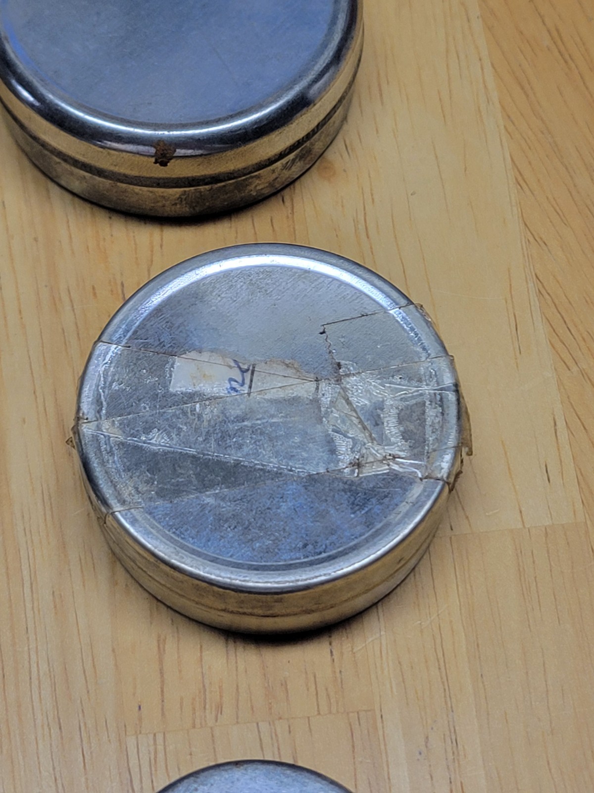 11 Watchmaker Tins for Parts or Movements Complete with Lids 2” Wide LT3