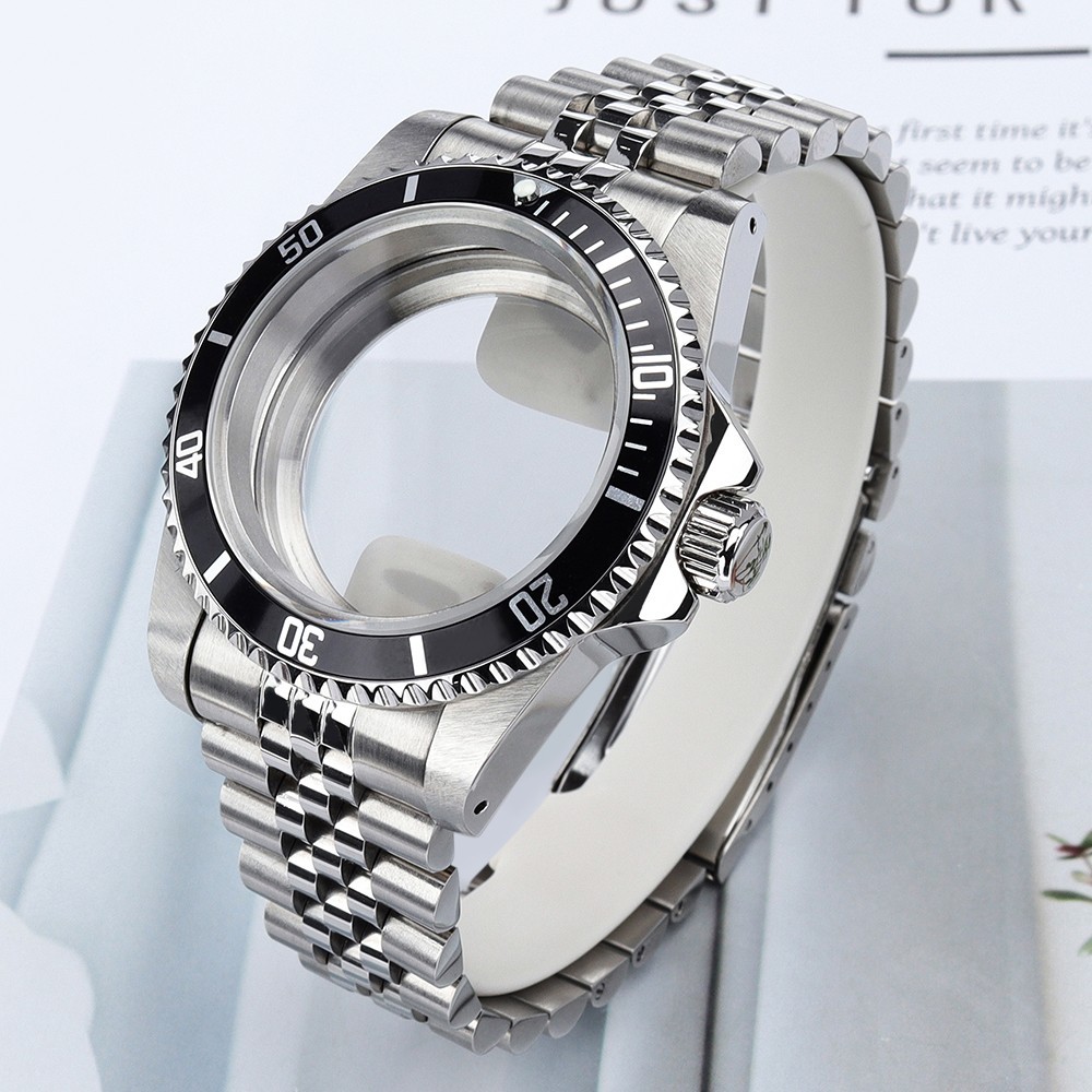 Diver Bezel 39mm Watch Case STAINLESS BAND Sapphire SUB Mod For Seiko NH35 NH36