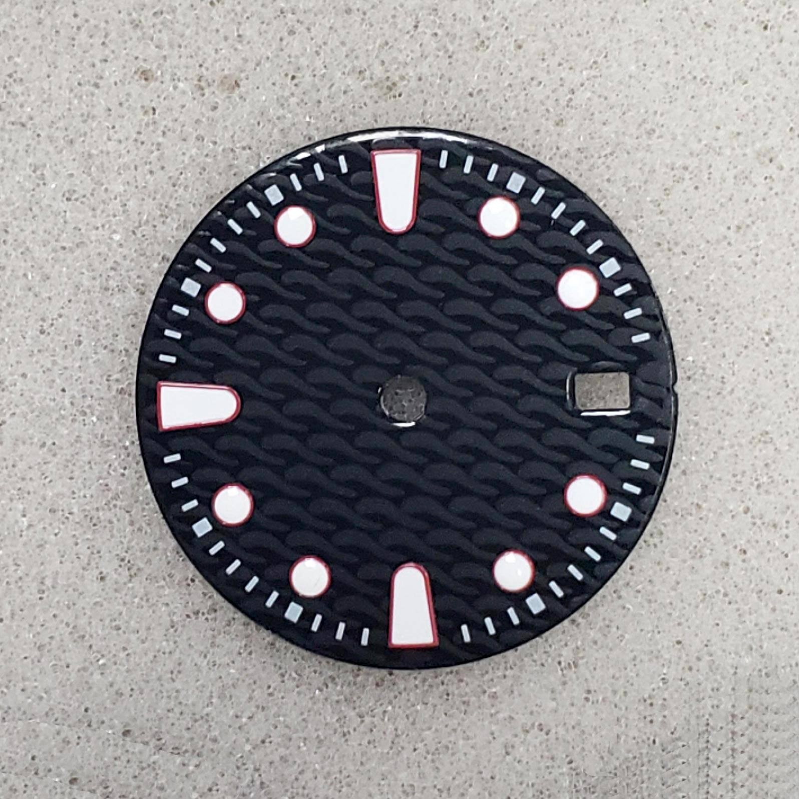 29mm Ripples Watch Dial No Lume for 8215 8200 2813 Movement Watch Parts