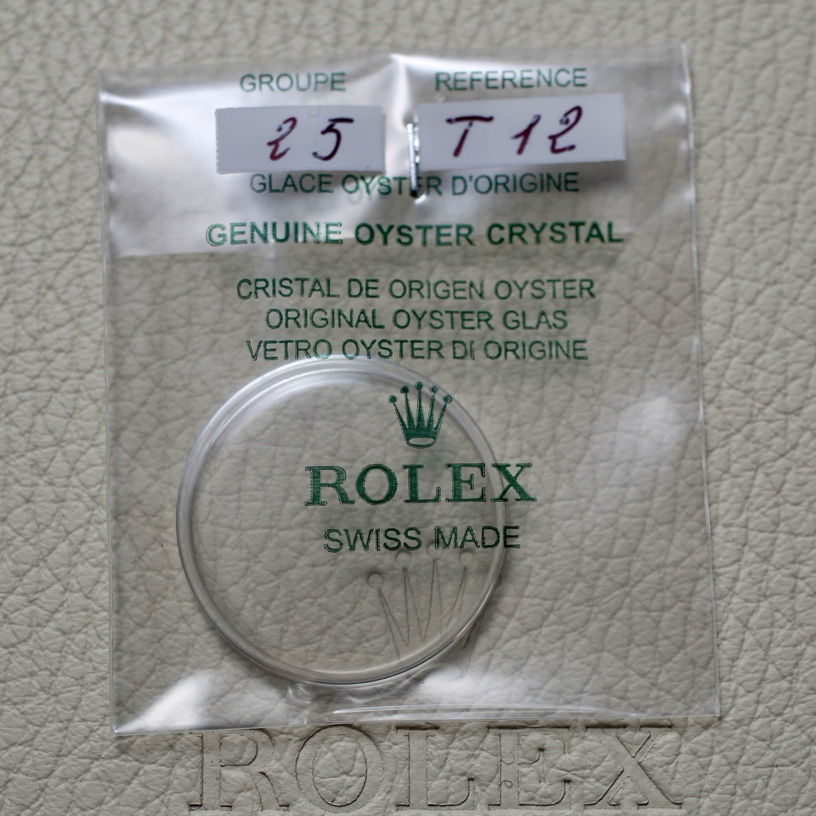 NEW Rolex 25-T12 Crystal Glass Plexi Glass Dome Explorer Explorer 5500 Air King