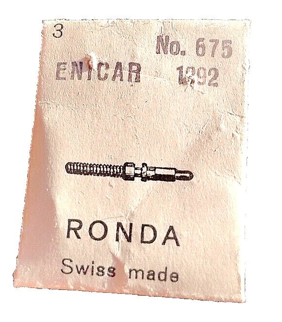 Enicar 1292 Winding Stem watch part #675 one stem
