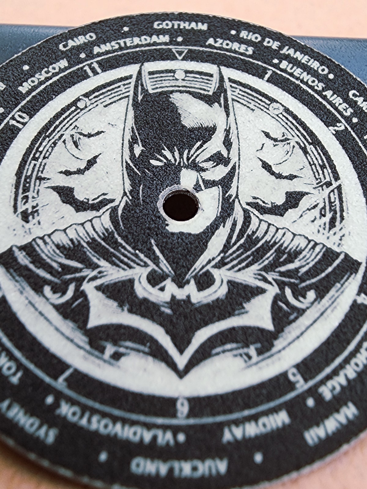 Custom-Made Laser Engraved Watch Dial | BATMAN + LUME – Order any designsize
