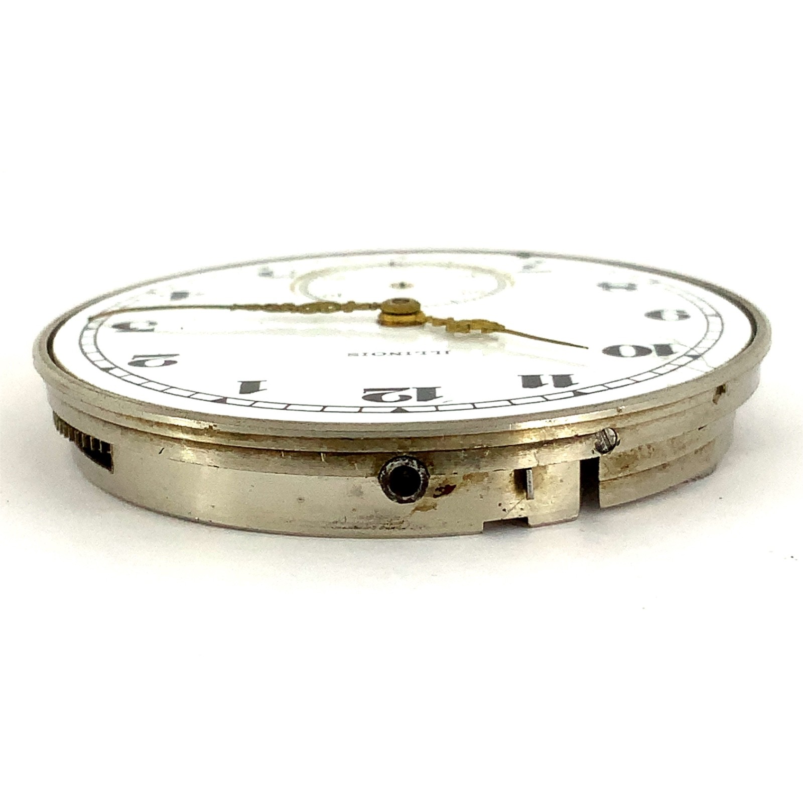 1919 Illinois, Model 3, Grade 404, 12s, 17J, Pocket Watch Movement – PARTS