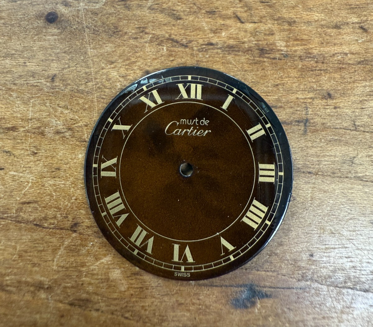 Used Cartier Must GM Brown & Gold Color Spider Dial #VC100299 26mm Diameter