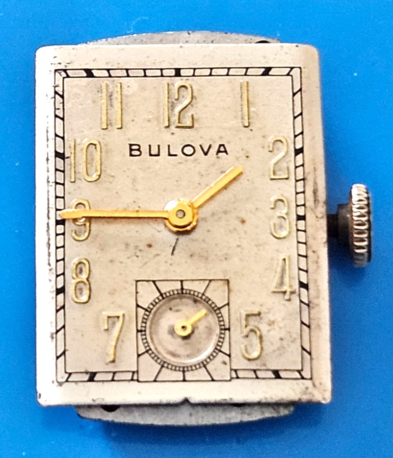 BULOVA 7AK 21J Watch Movement (REMOVED FROM GOLD CASE/BALANCE RUNS) lot36