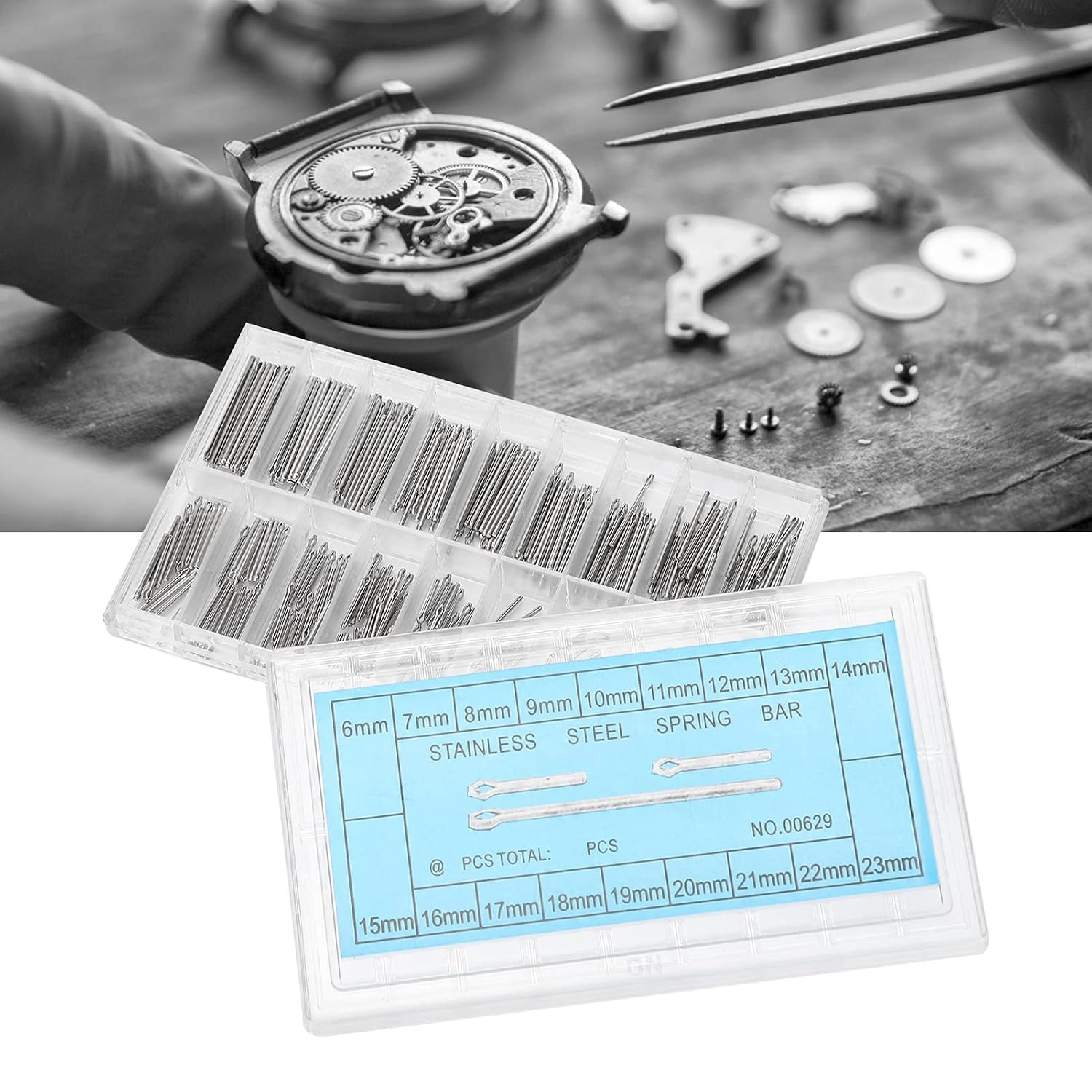 Watch Split Pin, Screws Bar Strap 360Pcs Pins Watchband Link Cotter for Band Spr