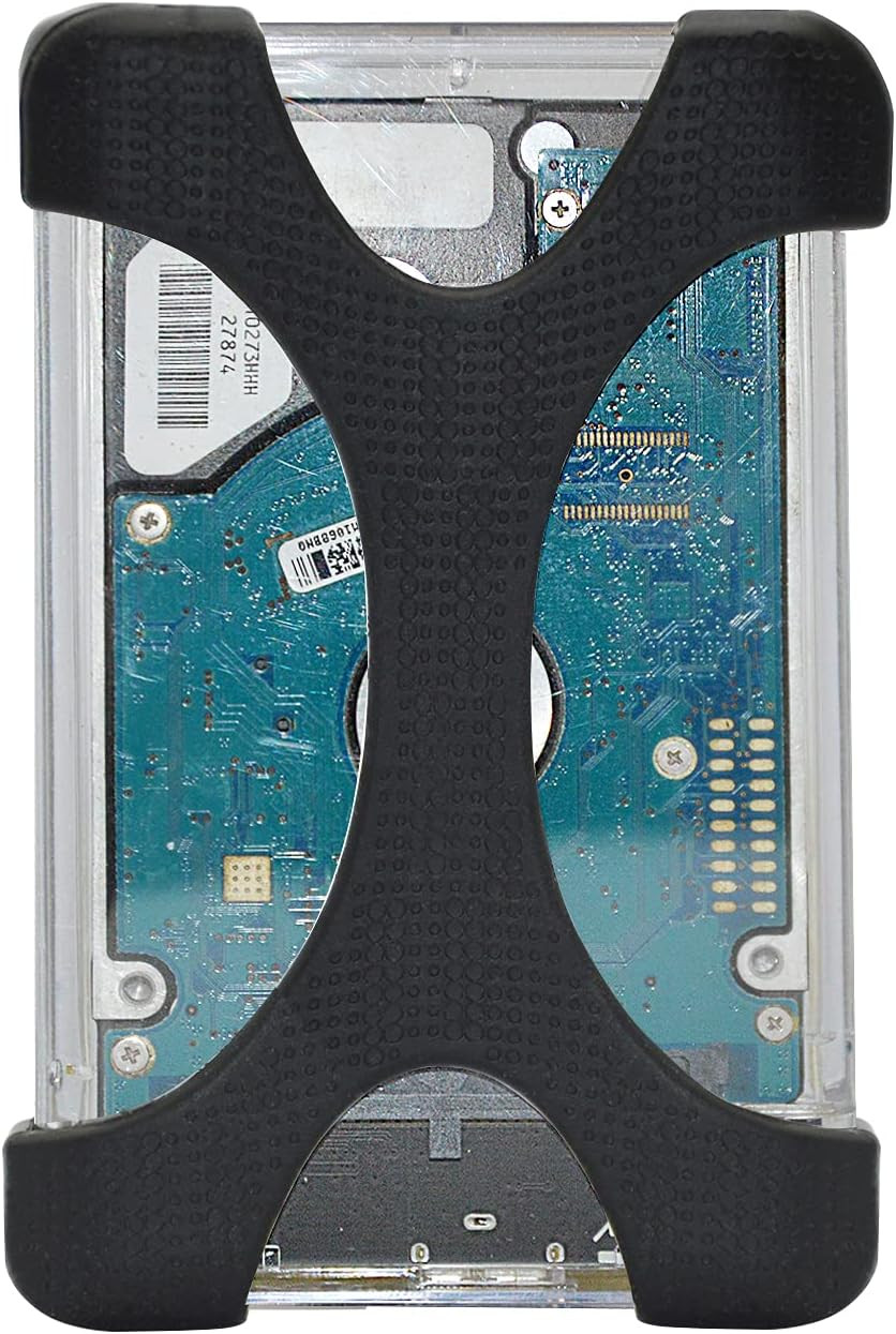 4 Pieces of 2.5 Inch Silicone Hard Drive Protective Case, Shock Proof and Drop P