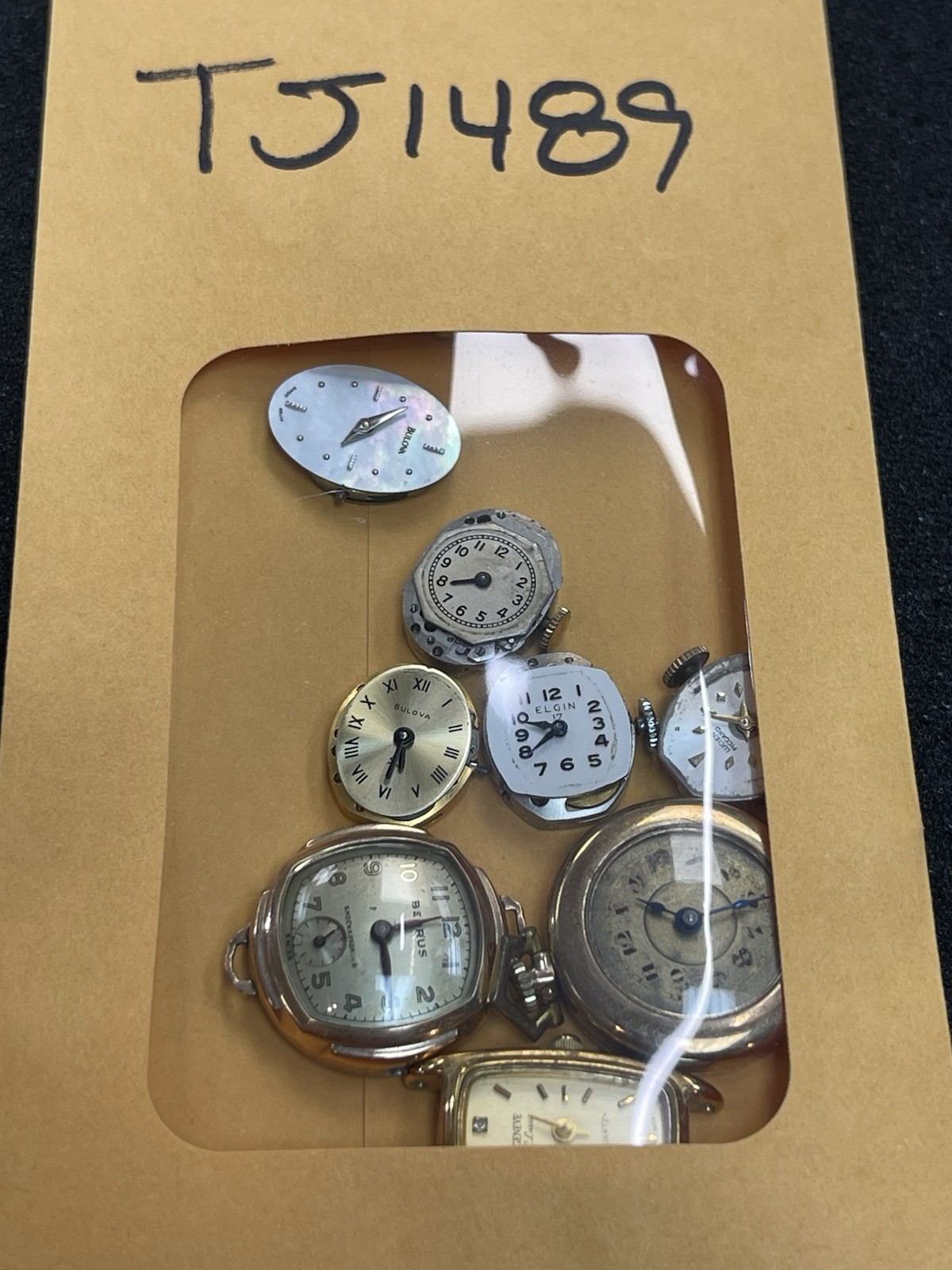 Watch Lot Parts/Repair – Benrus, Elgin, Moeris, Bulova, Lucien Piccard -TJ1489