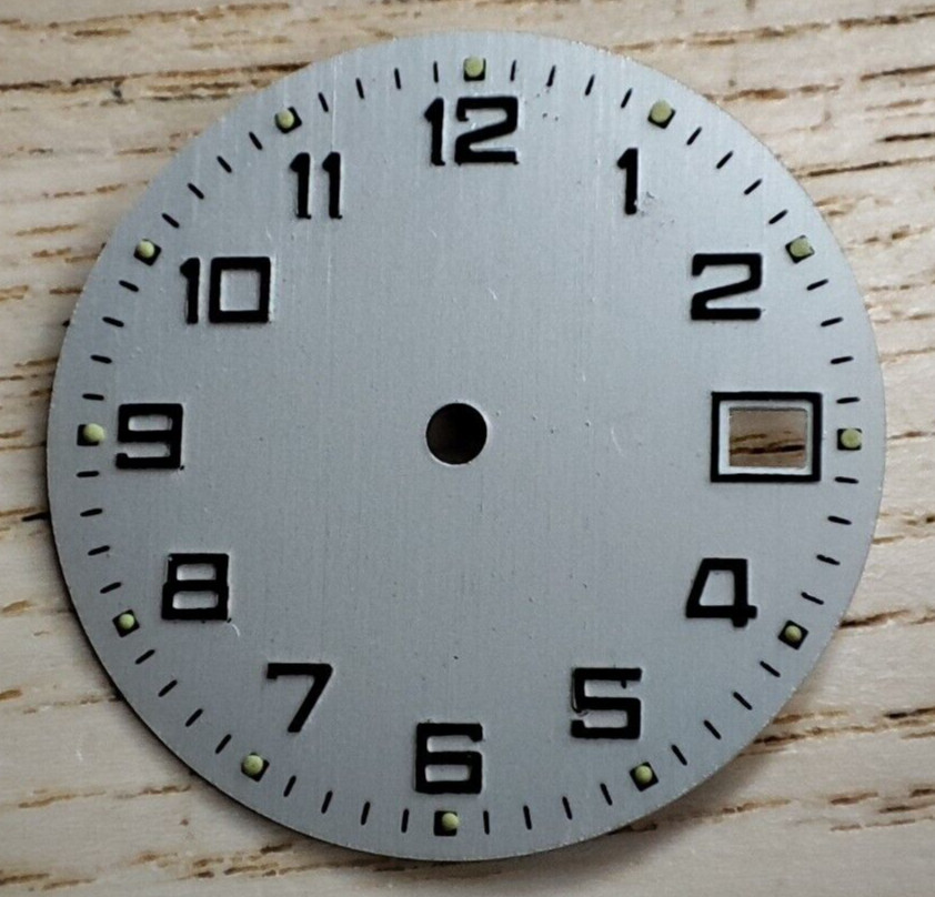Watch Dial Silver Color 27.5 mm 18 dials