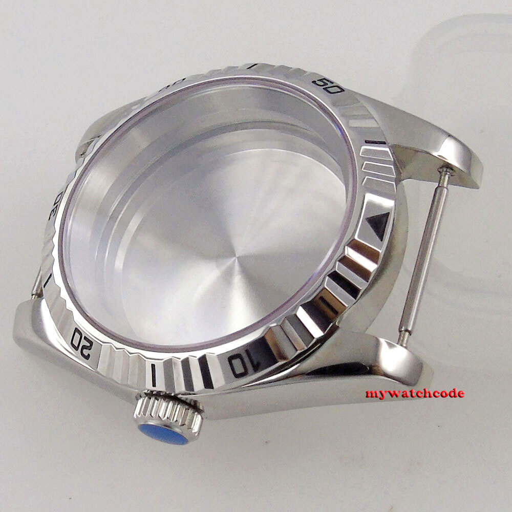 Fixed 39mm Sapphire Glass Automatic Watch Case Fit NH34A NH35A NH36A Movement