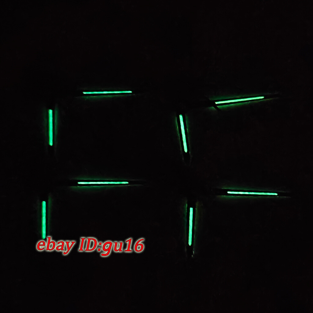 silver/gold/rose gold Green Luminous Watch hands fit NH35 NH36 movement
