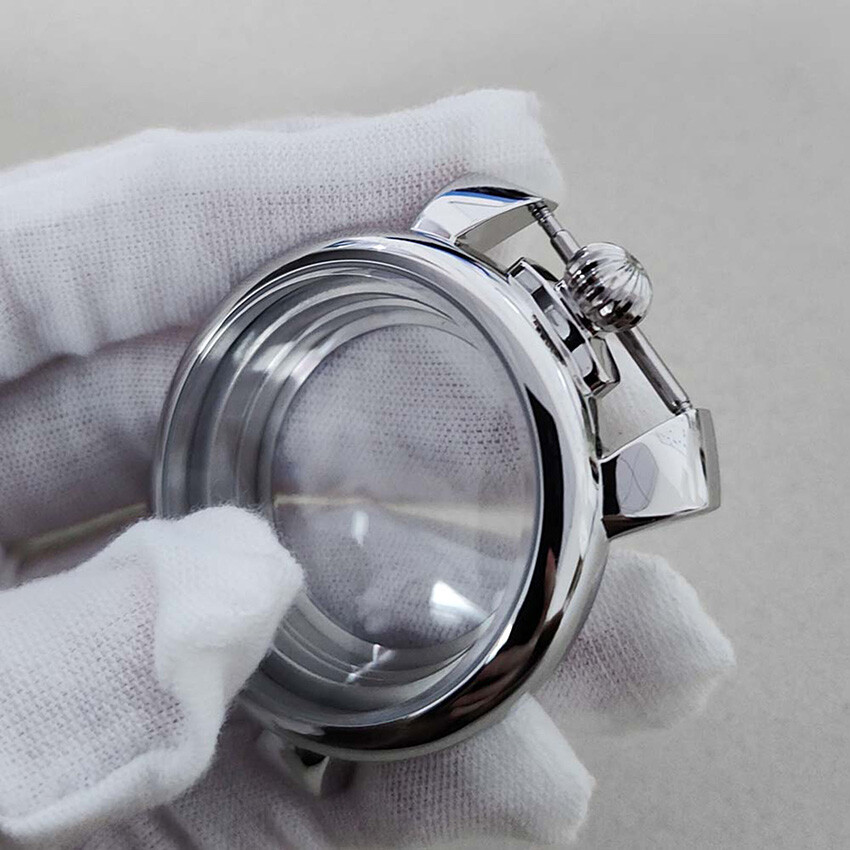 40mm 12 o’clock Stainless Steel Watch Case Glass Cover For NH35/NH36 Movement