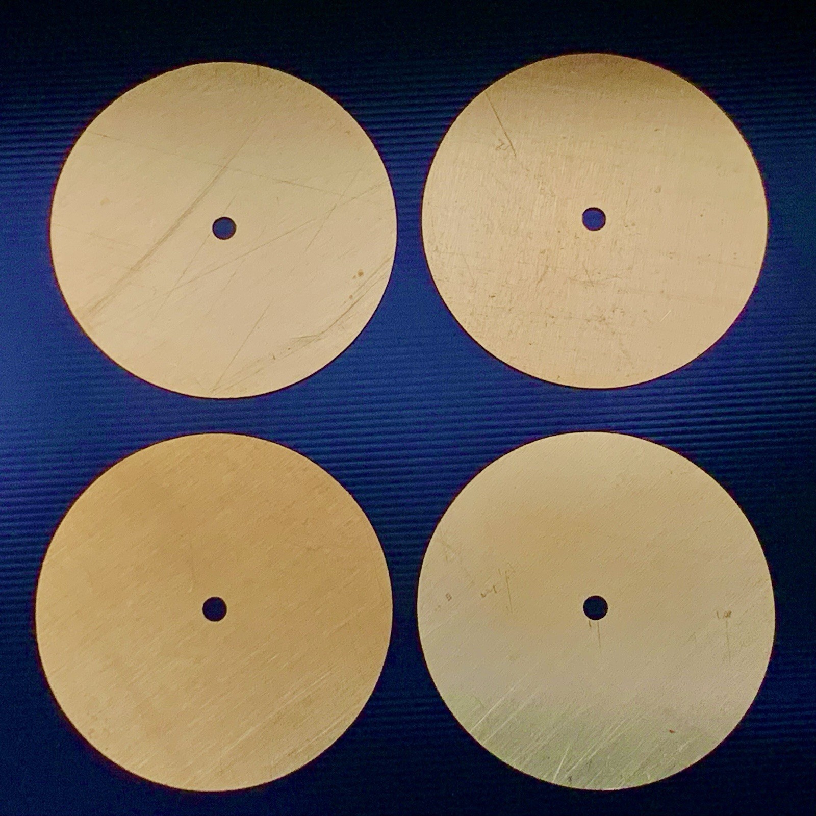 Blank dials / watch dials – brass Ø 31 mm / 0,5 mm .