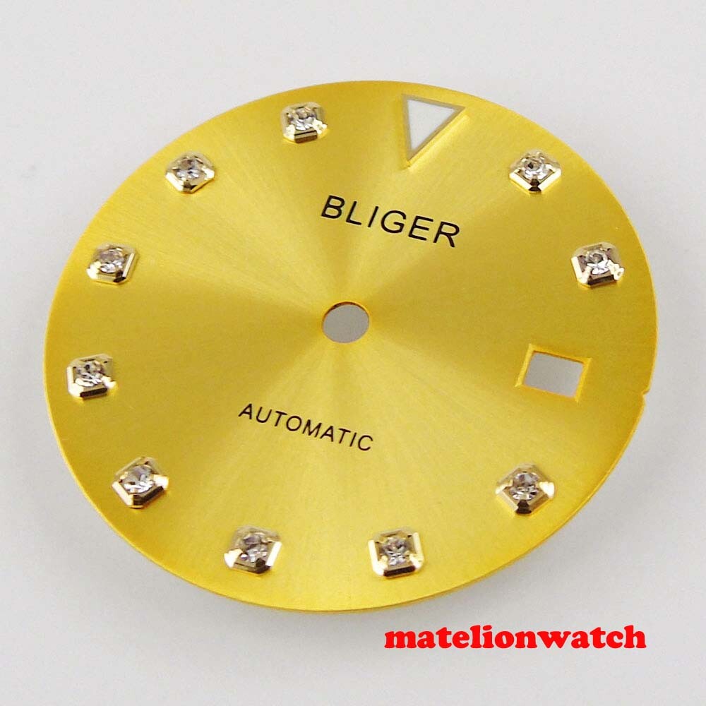 29.3mm Sterile Watch Dial For Mingzhu2813 Miyota 8215 821A Movement Date Window