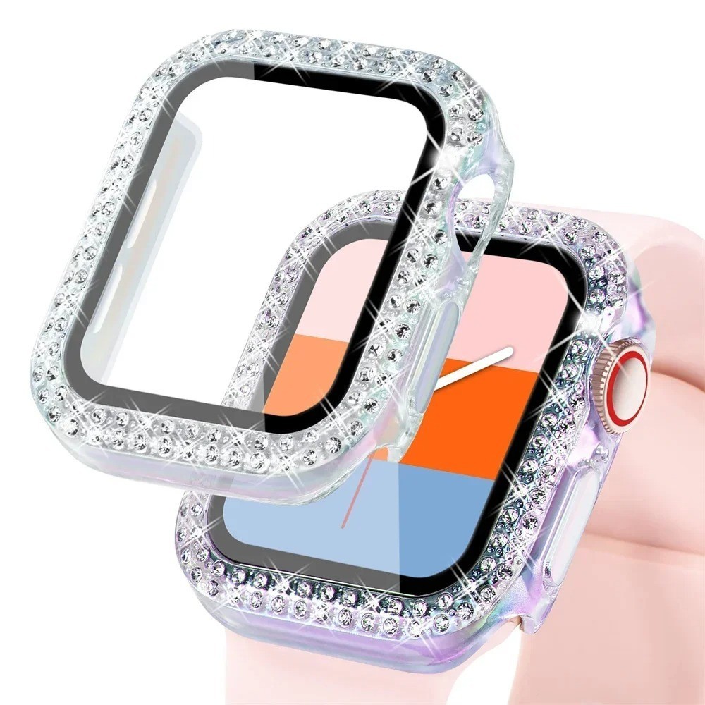 For Apple Watch 9/8/7/6/5/4/3/SE Diamond Bling Case Cover 38/40/41/42/44/45mm