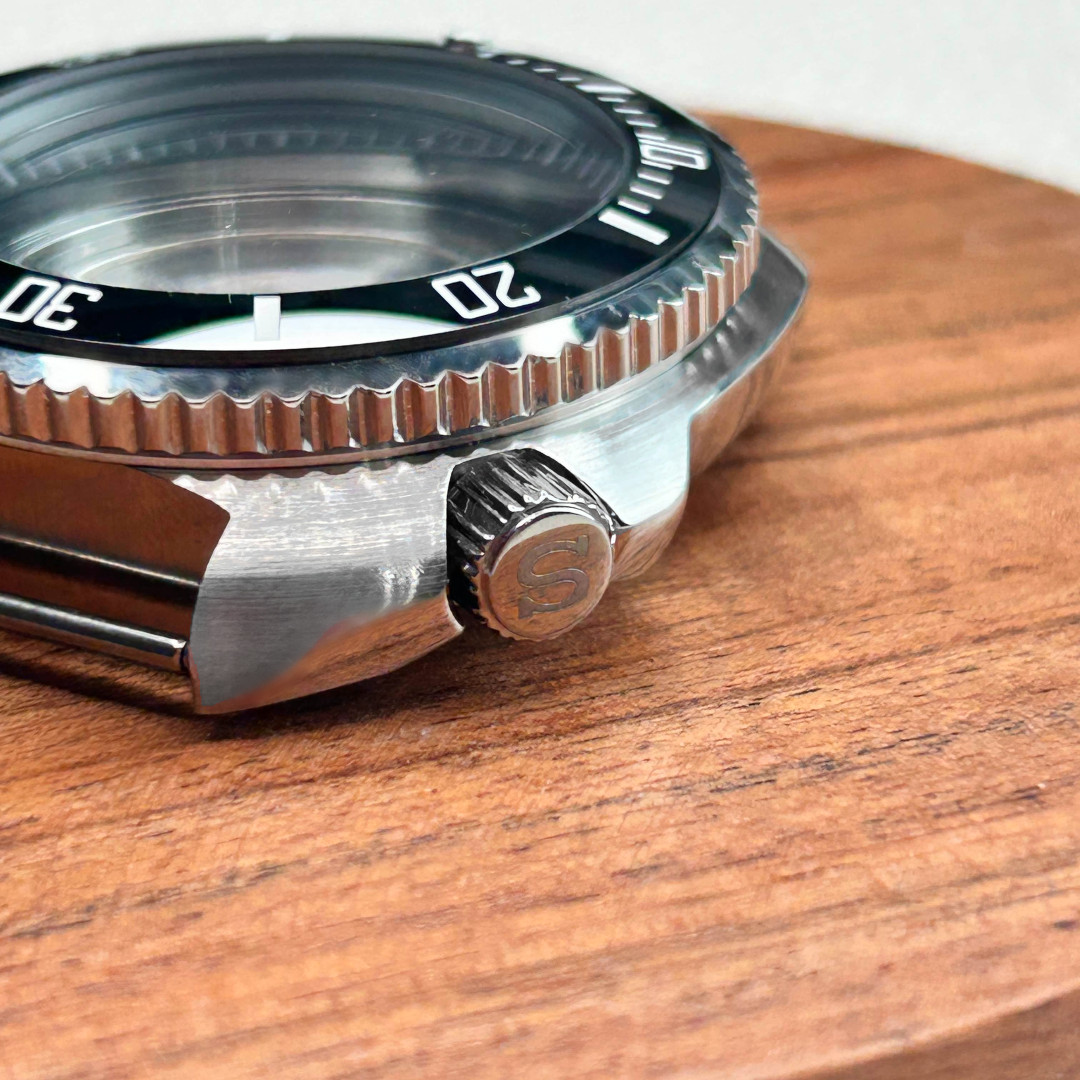 42mm Modified Turtle Watch Cases Sapphire Crystal Glass For Nh35 NH36 Movement