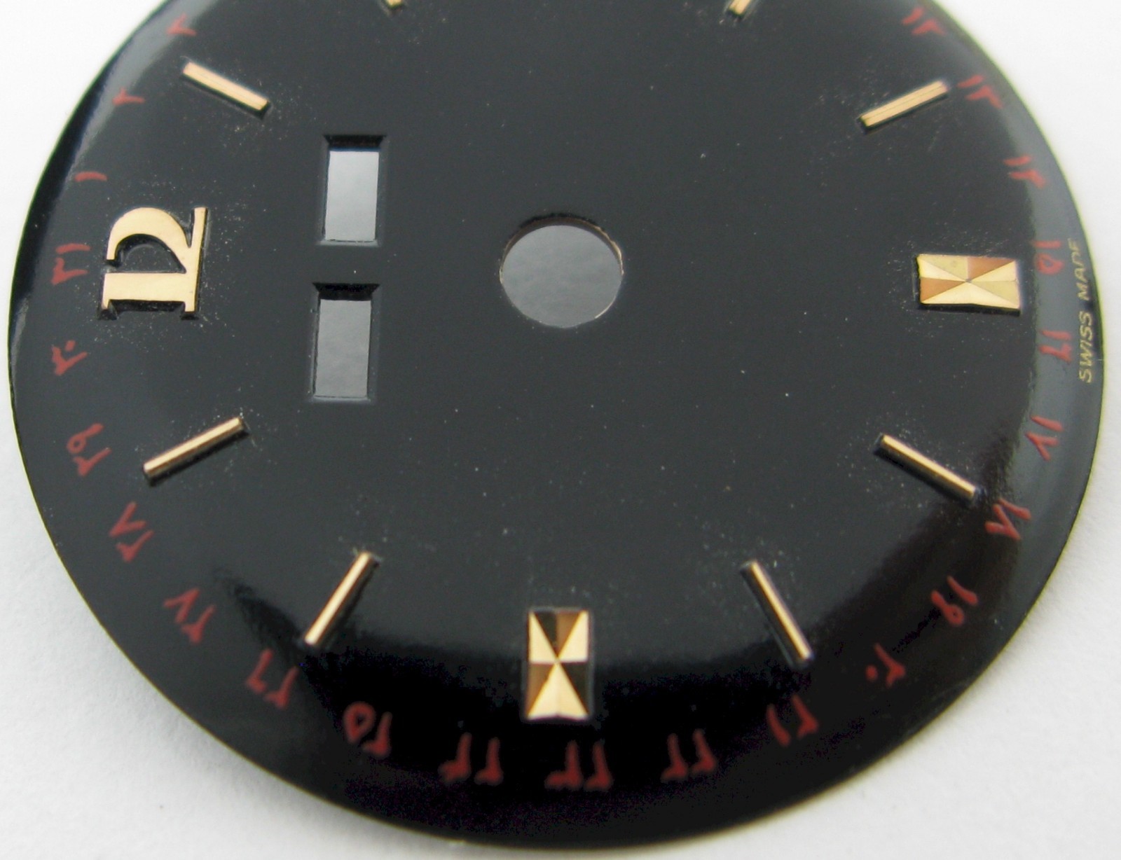 Black Watch Dial with calendar diameter 28.3 millimeters