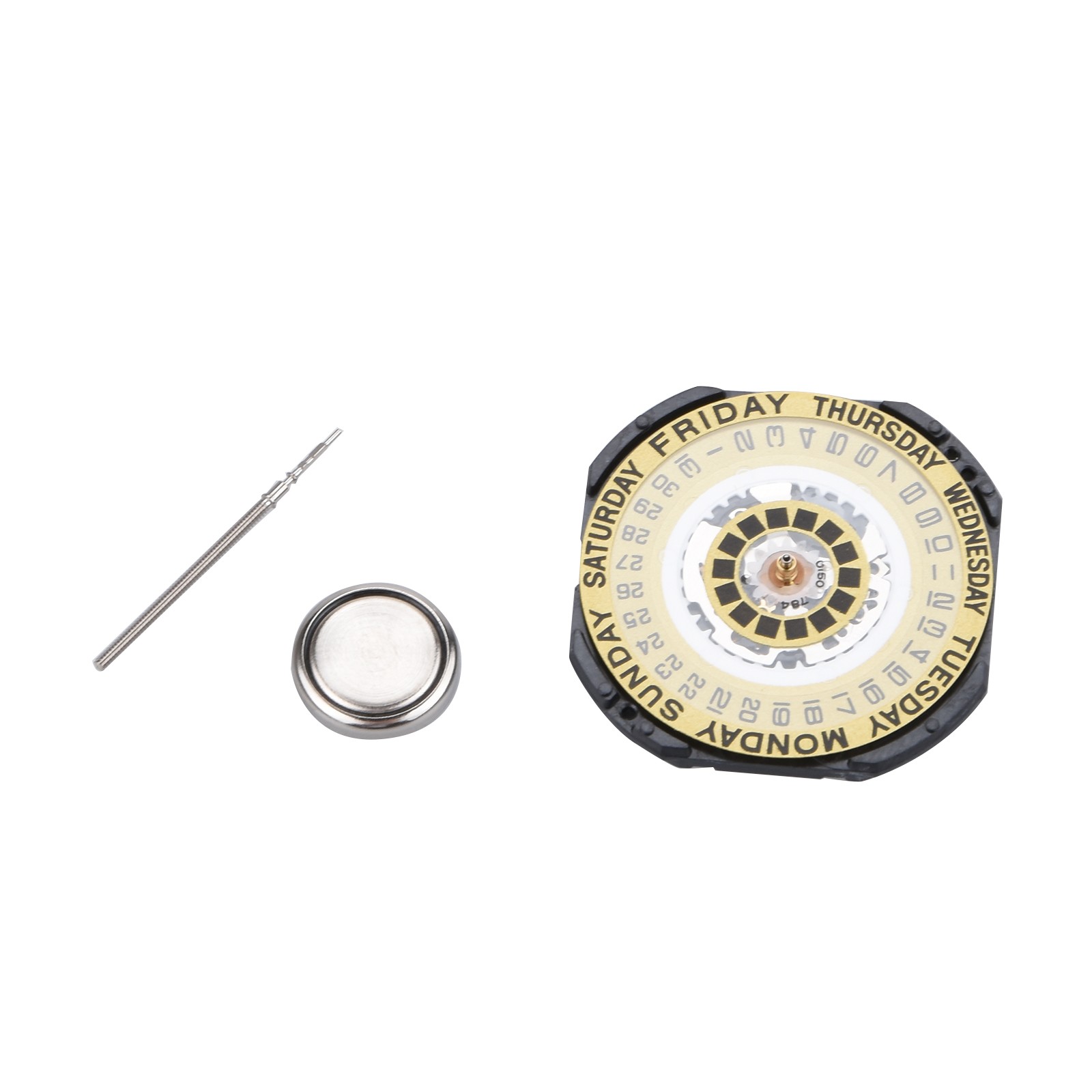 25.6mm 3 Hands Day/Date @3 Quartz Watch Movement For VX44E Replacement Parts