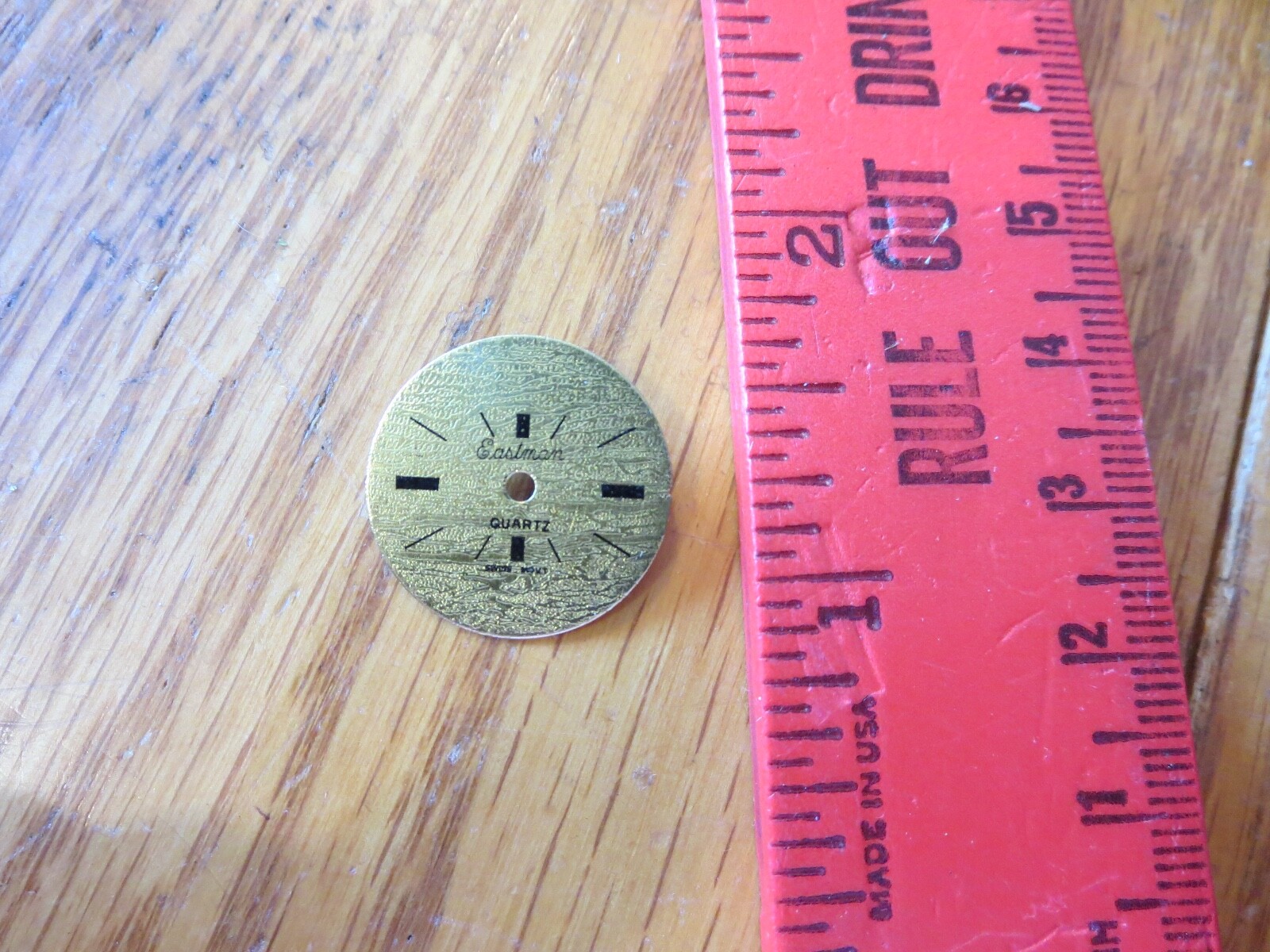 25 Vintage Eastman Watch Dial Face Part Gold Tone Round 20mm Steampunk Art